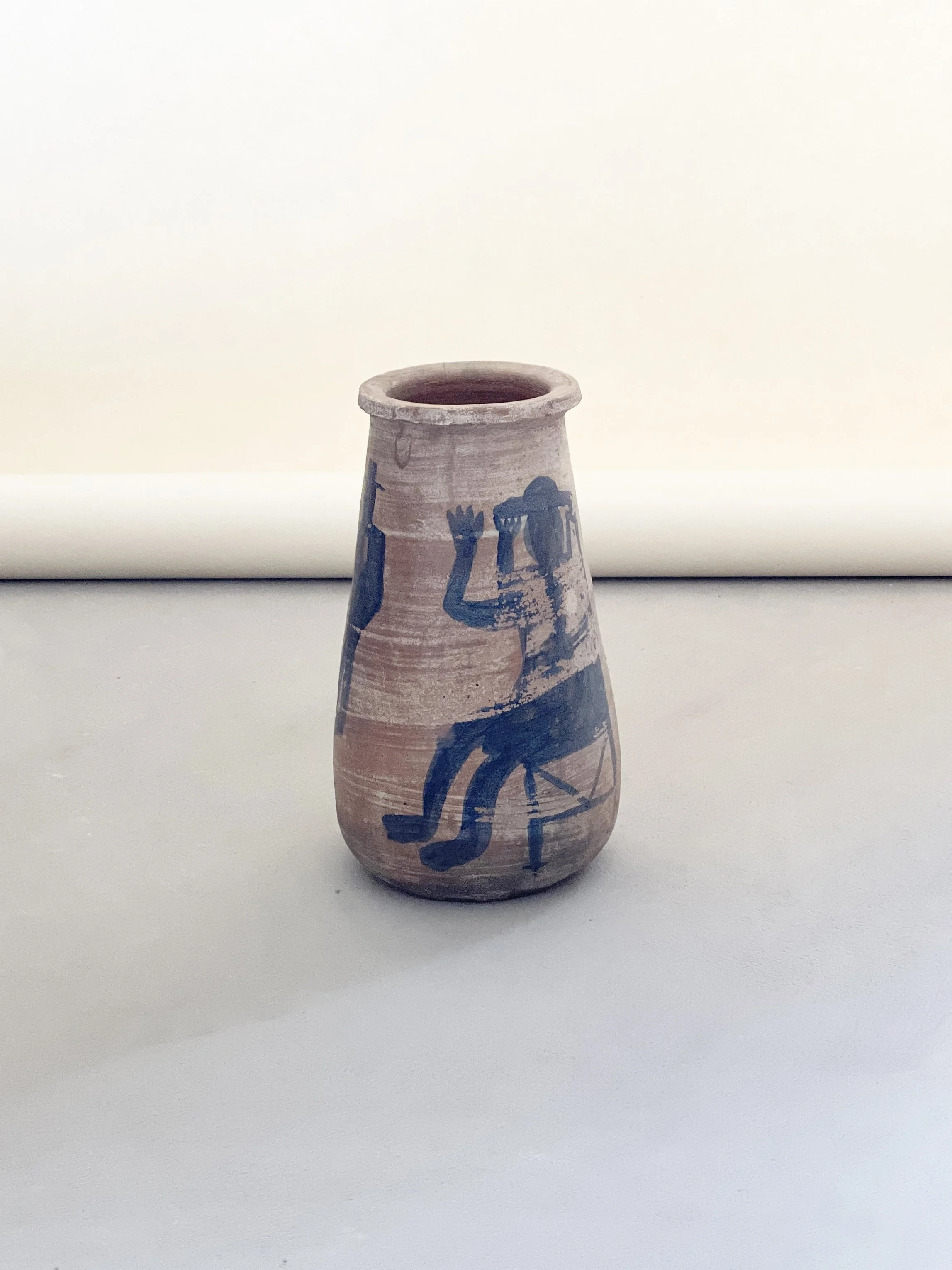 Blue Man Vase by Dolores Porras |
Dimensions: 6” W x 10” H |
No markings. Sourced directly from Dolores’ son, Rolando, in the Porras family’s studio.
