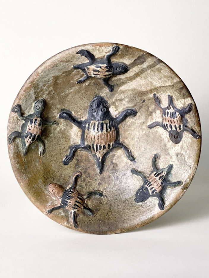 Turtle Bowl by Dolores Porras |
Dimensions: 9” W x 1.75” H |
Signed by Dolores Porras. ***SOLD***