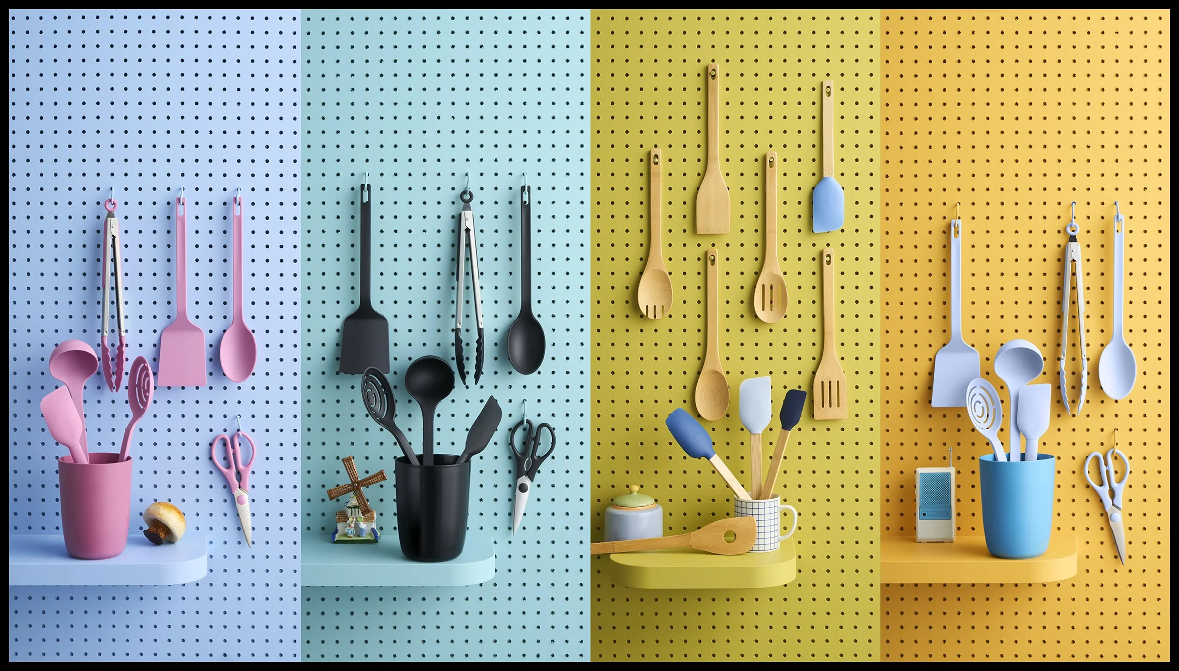 Target Room Essentials Kitchen Colorful Utensil Sets with Holder.  Product Advertising Photography, KyleSmithPhoto.