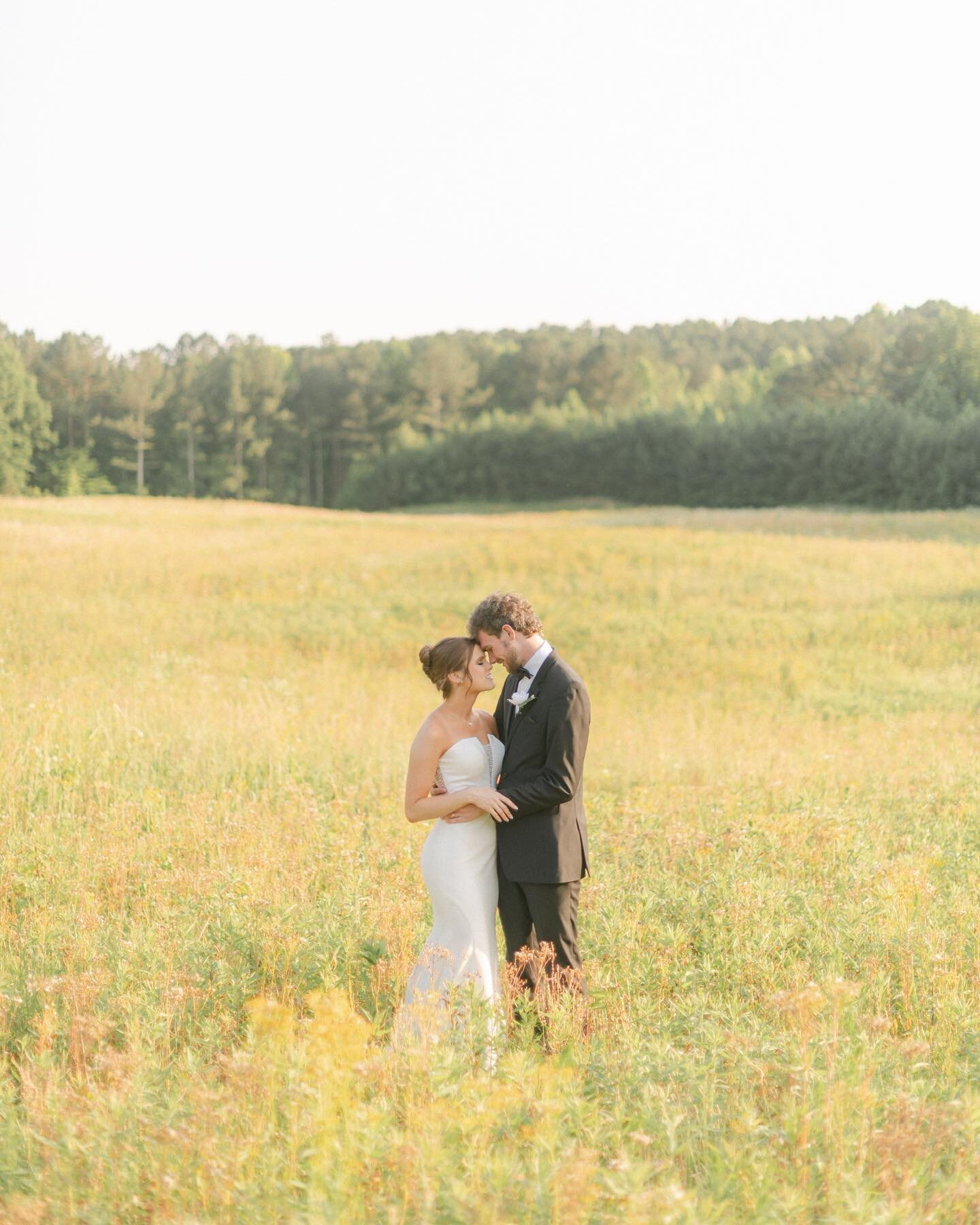 you would never know from these golden hour hues that this wedding took place in may! 🌾✨ it was a stunning day for abbie + truett, and i&rsquo;m recapping it all on the blog today! tap link in bio for more snapshots of their dreamy day.