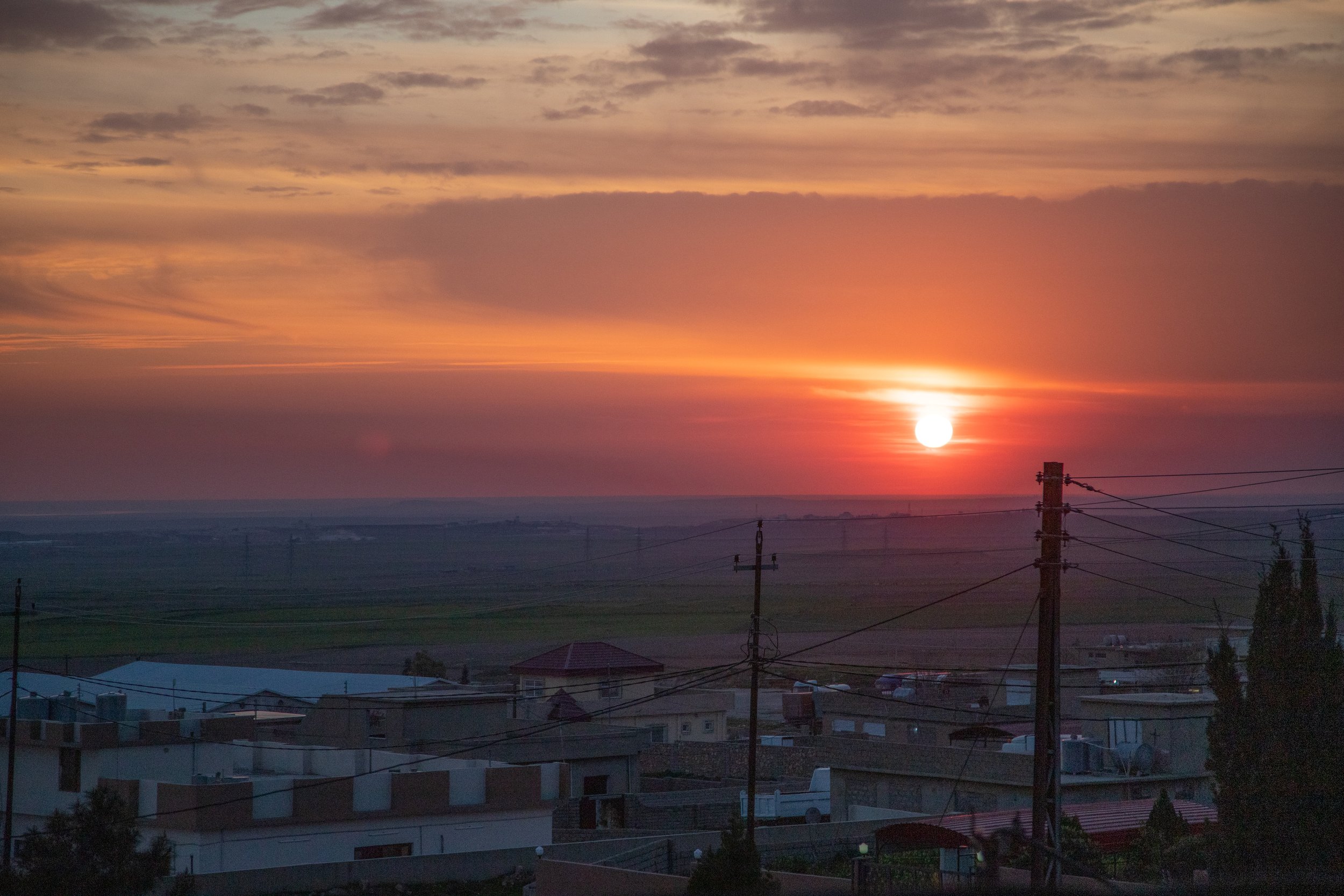 There's nothing like a vivid Iraqi sunset!