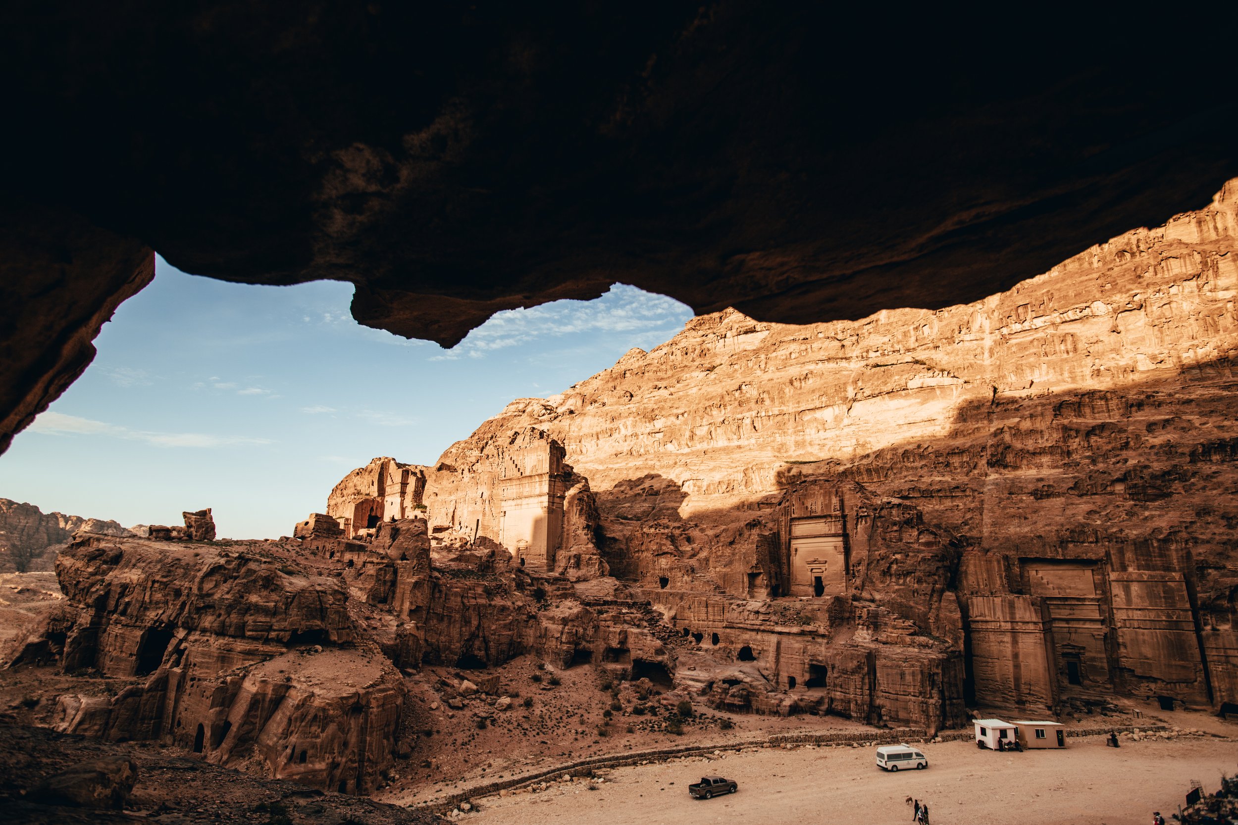 Here you can see some people for reference of just how large these carving are. That's an unspeakable amount of rock that had to be removed and formed.