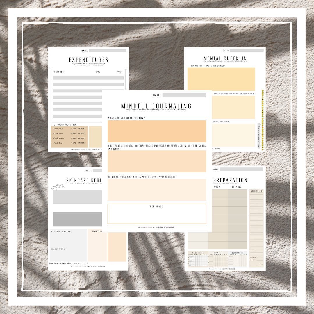 Your NEW fav collection of Wellness Worksheets are now available! | Including a FREE Download! 

✨ Plan intentionally and holistically with our NEW Digital Worksheets. ✨

- Each page is designed to help one better different aspects of life like; Fina