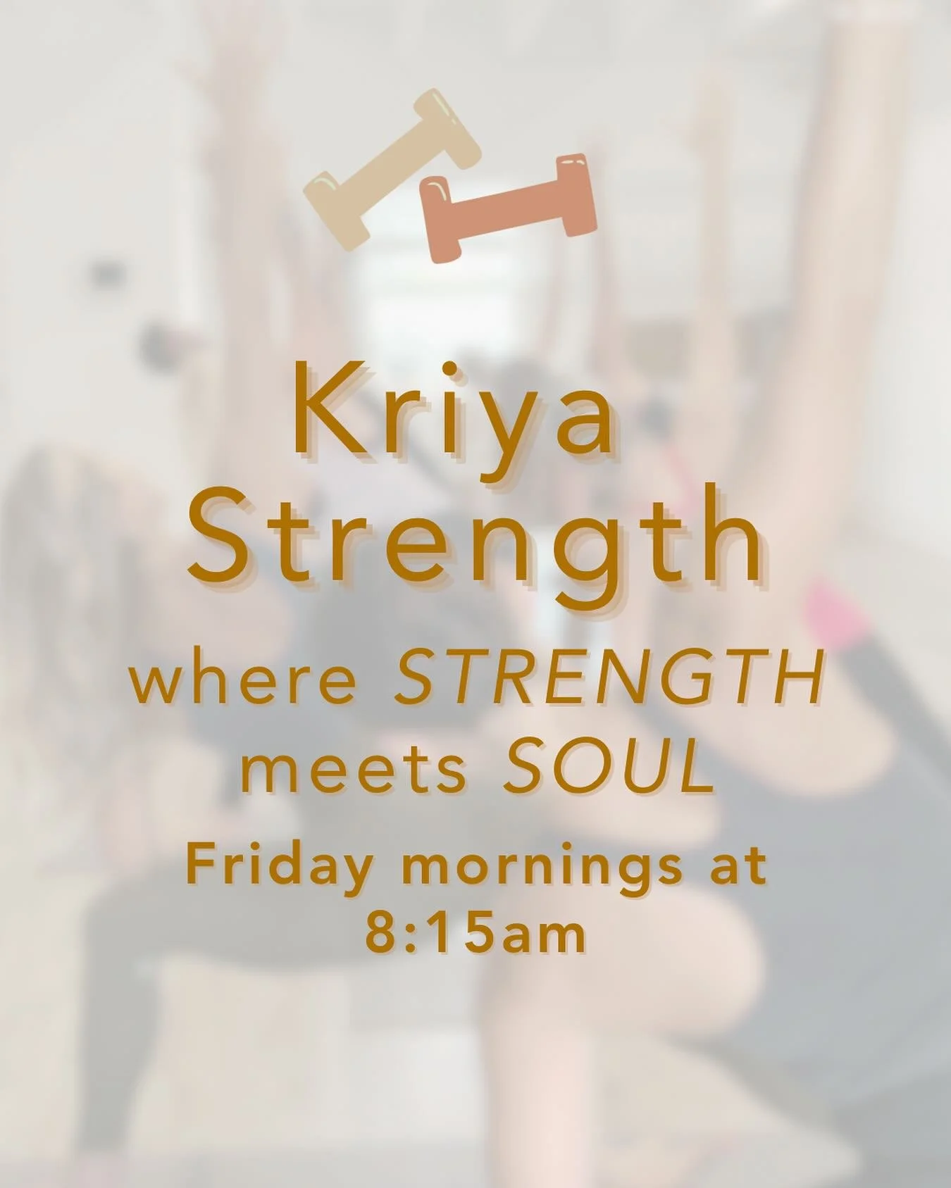 Friday mornings are for dynamic movement + intentional breathing. Leave feeling sweaty, empowered, and recharged✨