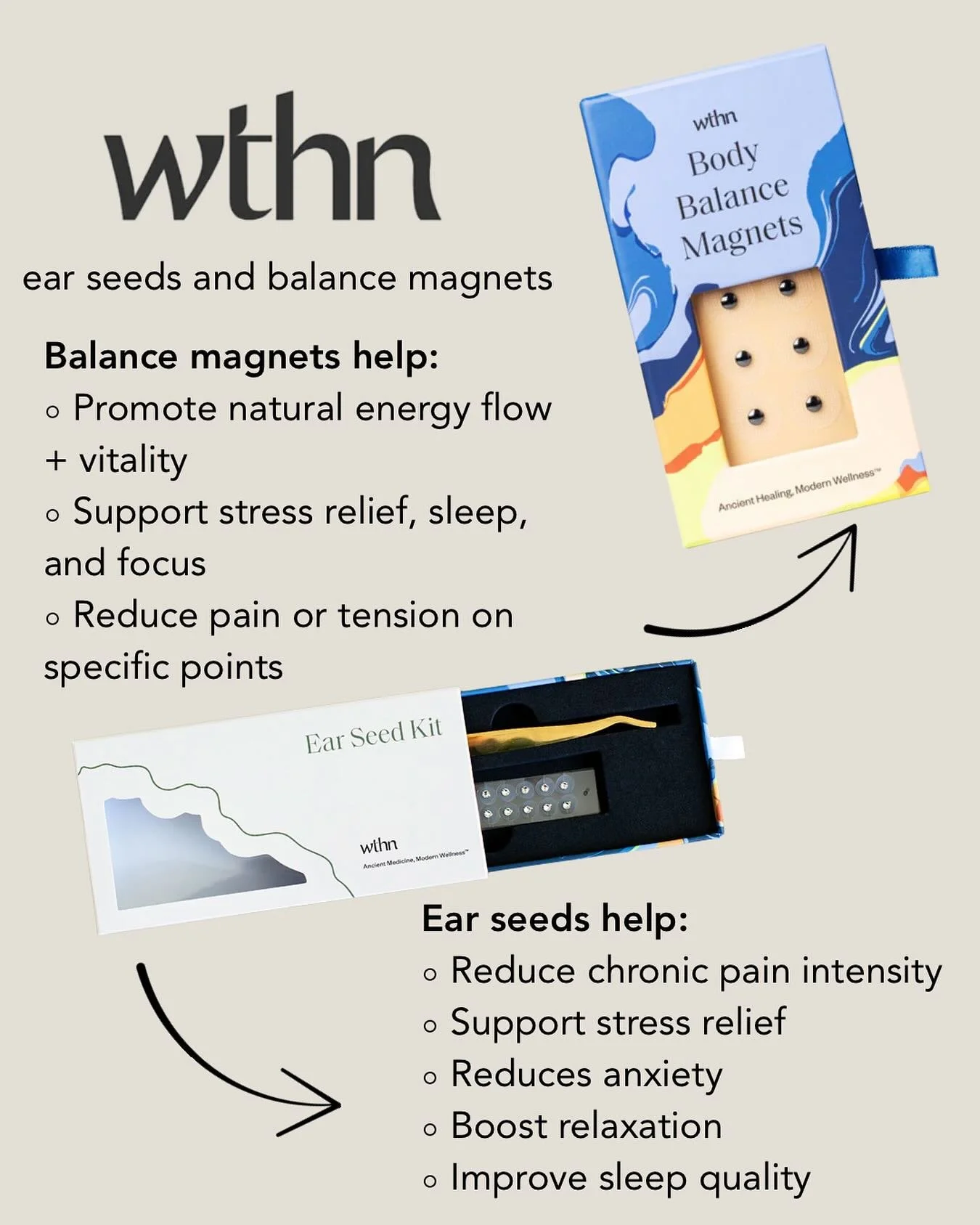 Did you know we sell ear seeds + body magnets in our boutique? These act as another form of acupuncture and have many benefits to your quality of health + restoration🙌 

Get yourself some the next time your in studio or during our boutique sale star