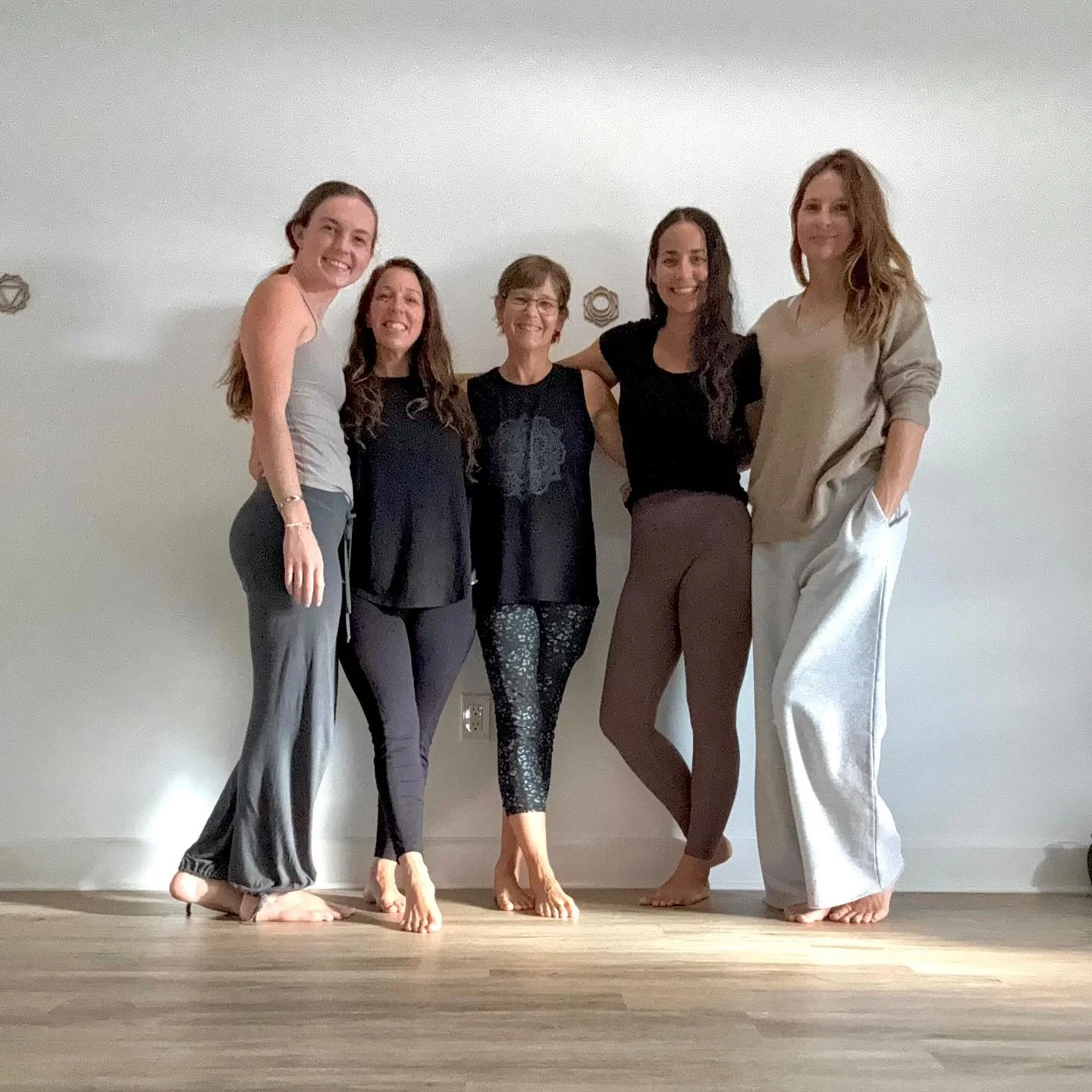 These ladies spent the weekend learning the art of restorative yoga! Thank you Lisa for facilitating a magical weekend🤍

Come experience the opportunity to breathe + restore Tuesdays at 7:15p and Fridays at 11a