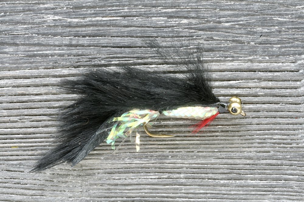 Bead Chain Zonker (Black) — Alberta Premium Flies – Locally