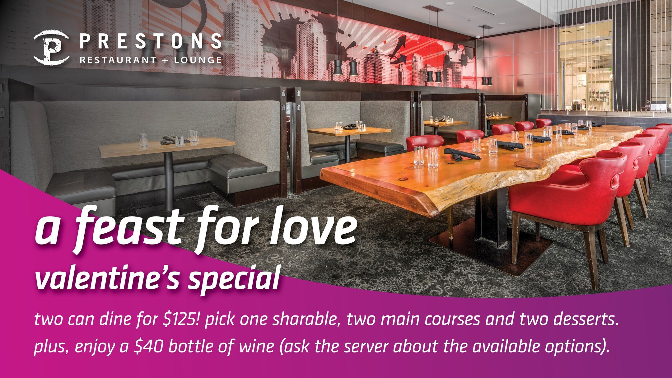 🌹 Indulge in Romance @prestonsvancouver this Valentine's Day! 🌹