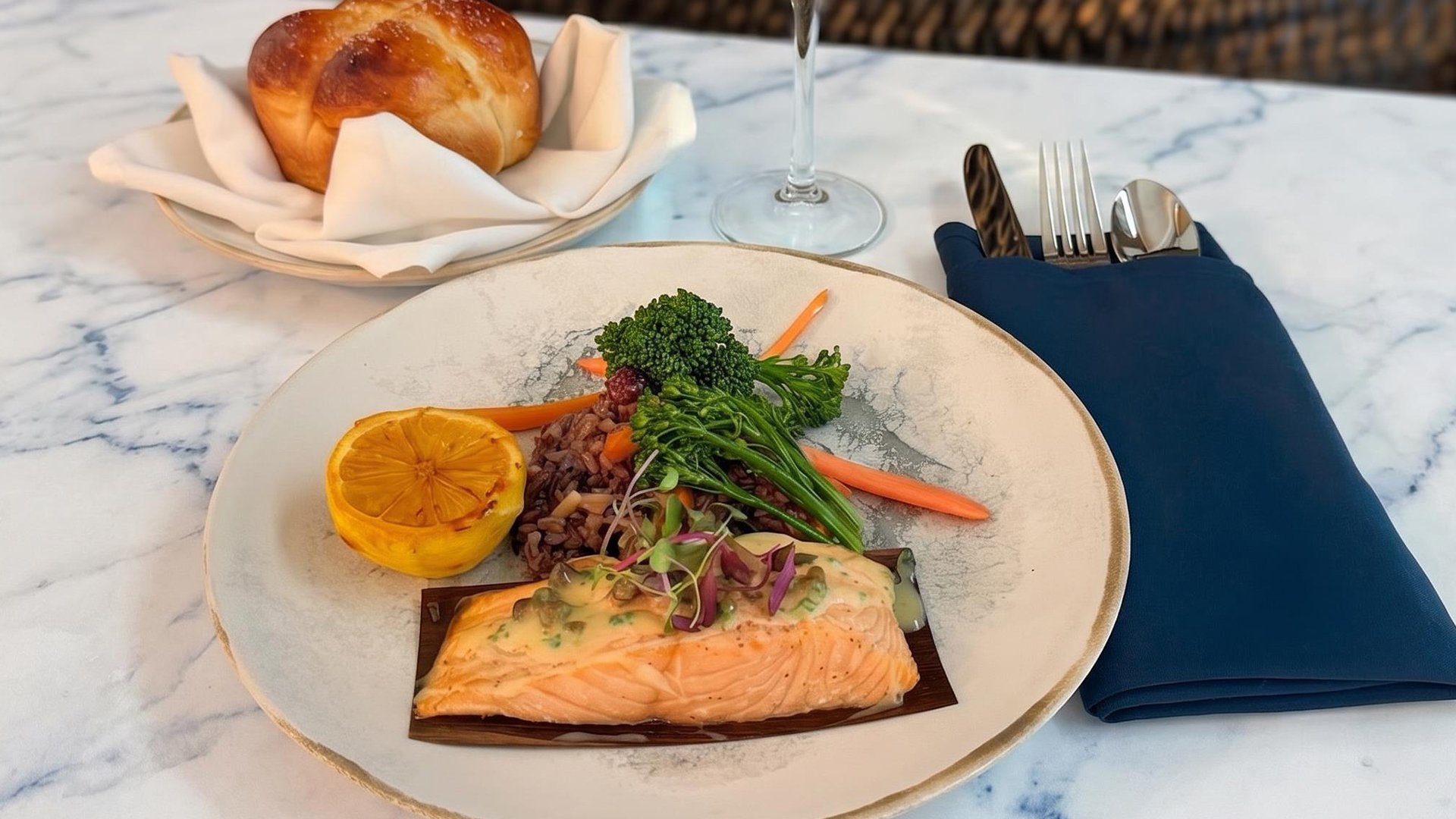 Salmon and rice