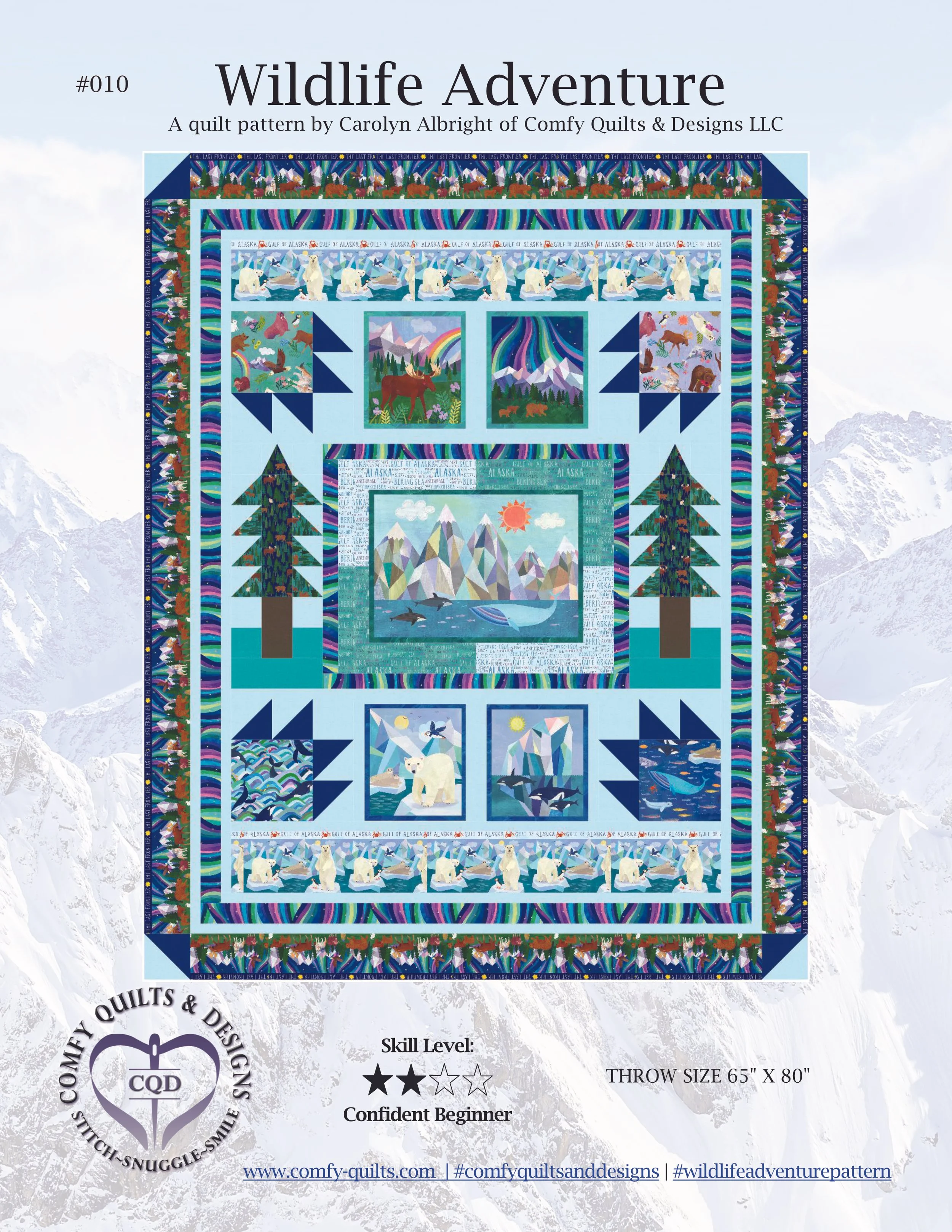 Wildlife Adventure Quilt Pattern - PDF