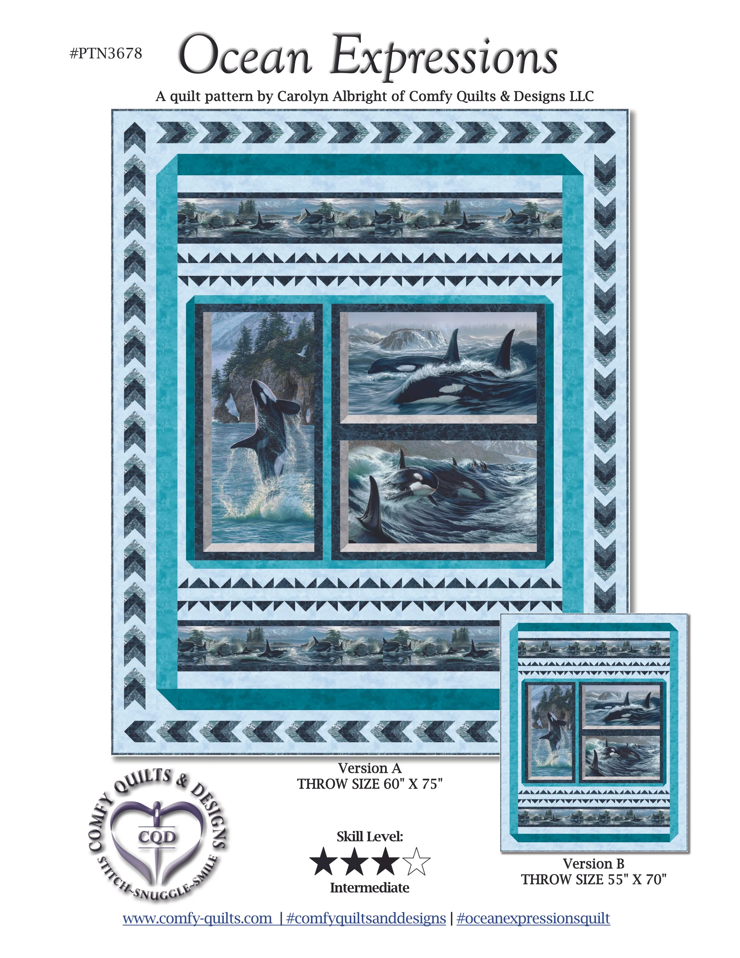 Ocean Expressions Quilt Pattern - PDF