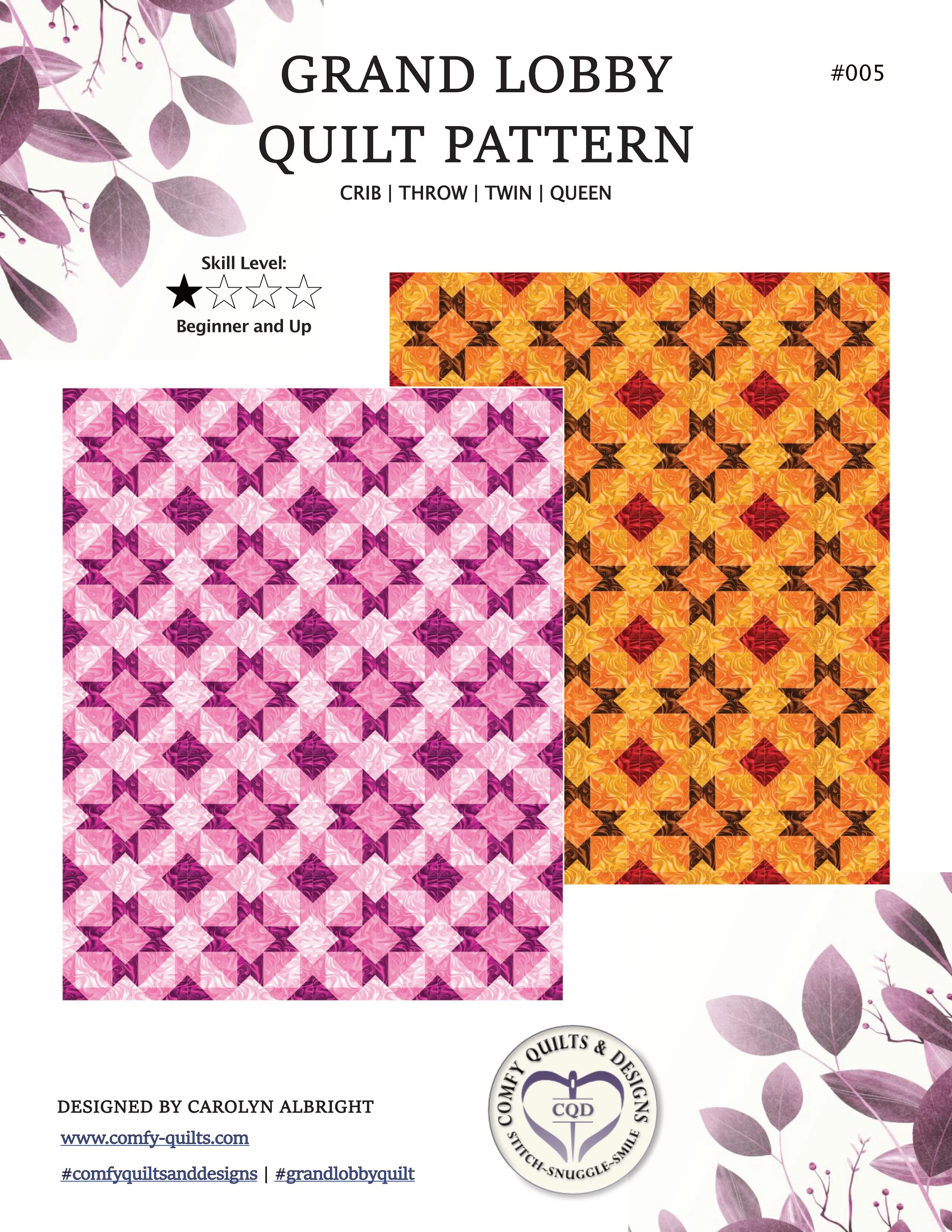 Grand Lobby Quilt Pattern - PDF