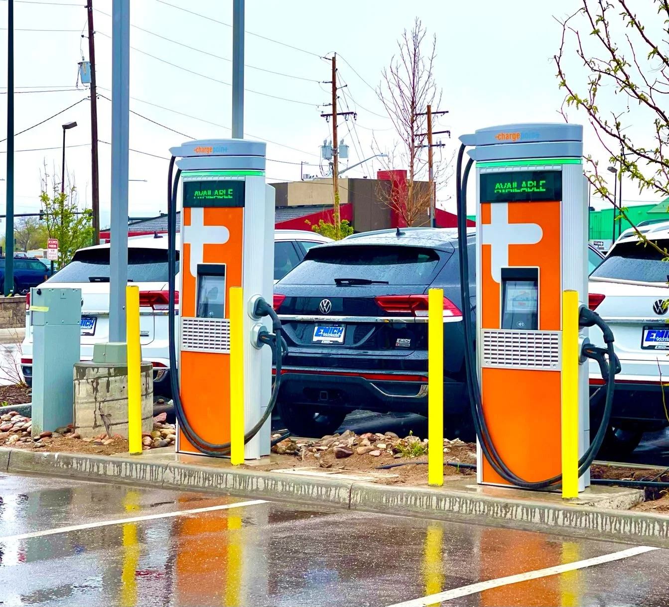 One of the nearly 10,000 ports installed by National Car Charging since 2011. NCC is the largest American reseller of EV charging equipment in the (EVSE).