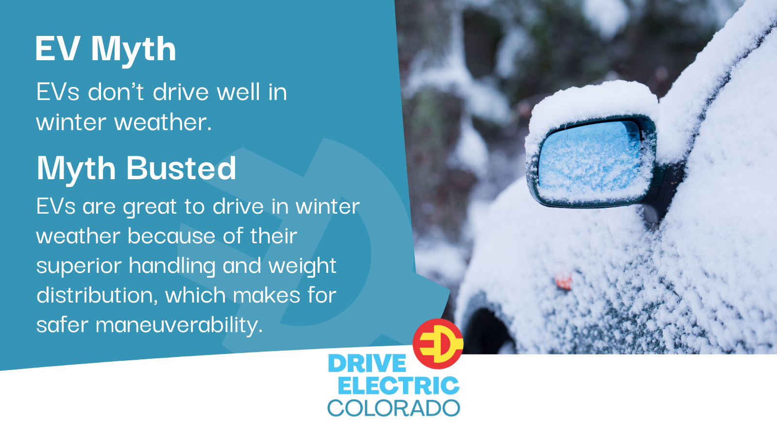 Myth Buster: EVs don’t drive well in winter weather.