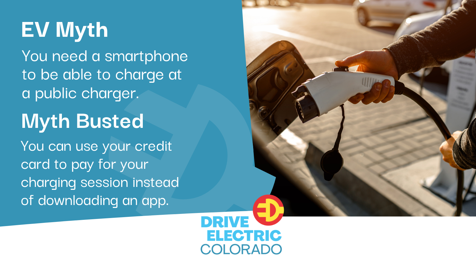 You need a smart phone to use a public charging station.
