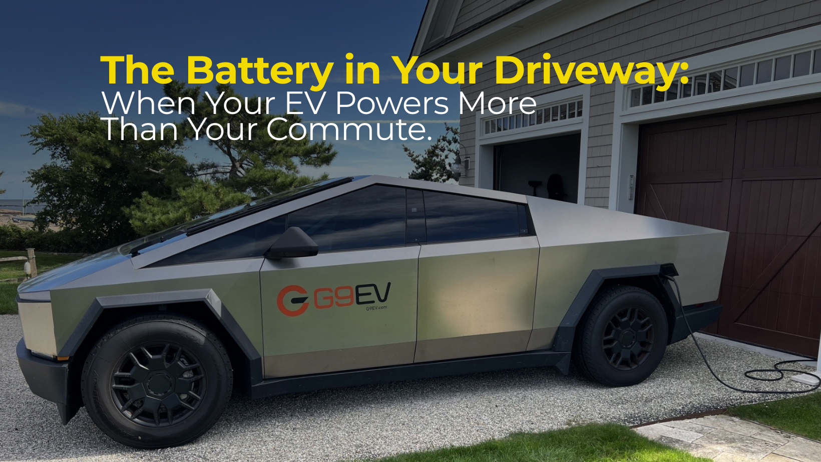 The Battery in Your Driveway:&nbsp;When Your EV Powers More Than Your Commute.