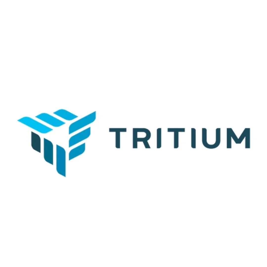 Tritium DC fast charging equipment and commercial EV charging solutions logo.