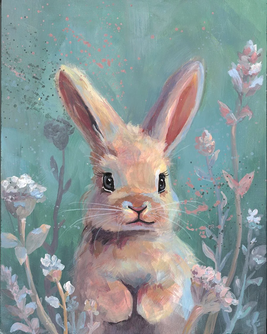 "First Bloom" - 8x10" Acrylic on Baltic Birch Panel - $150 (special) *available