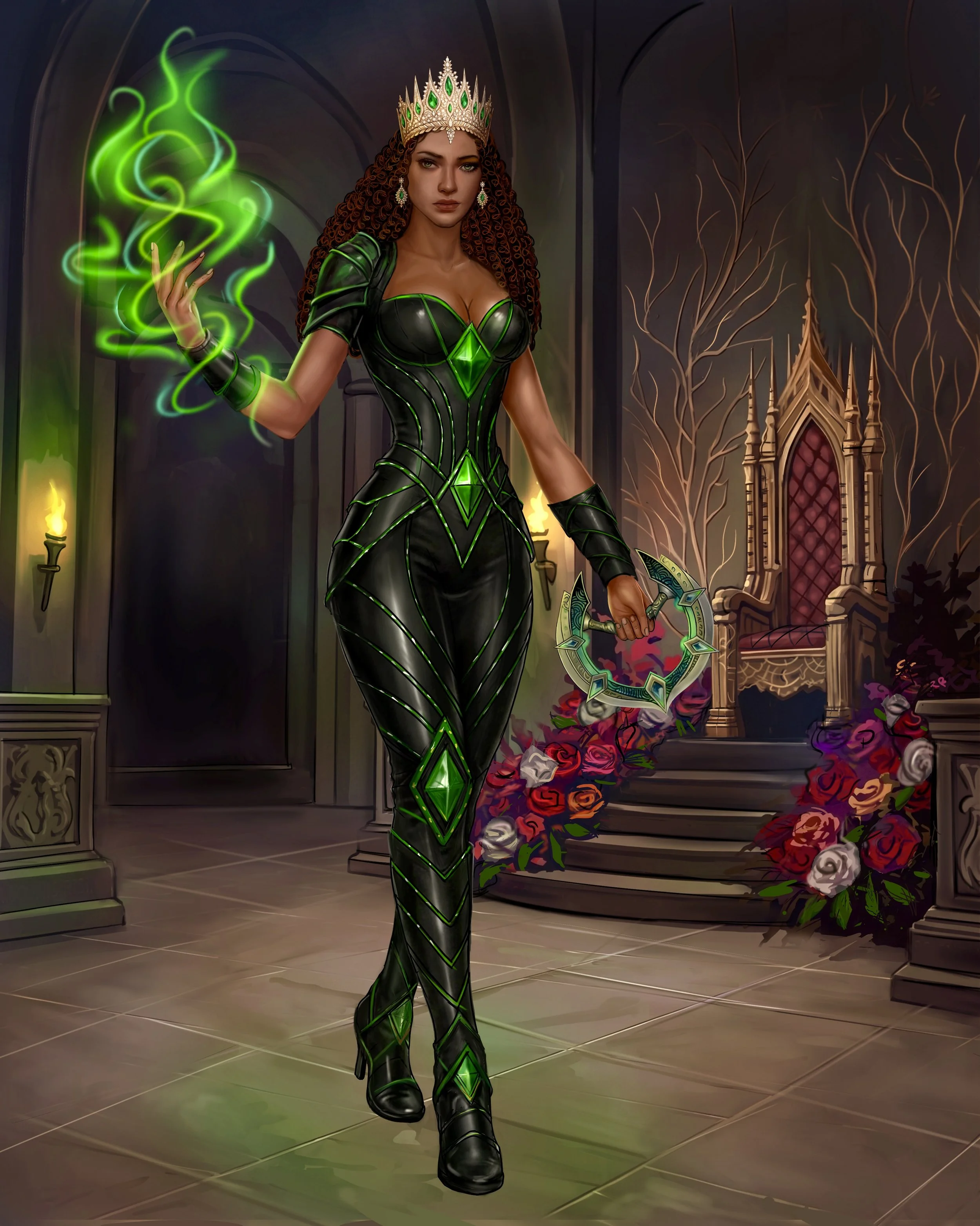 Crown of Reckoning Art Print of Nhari Evans