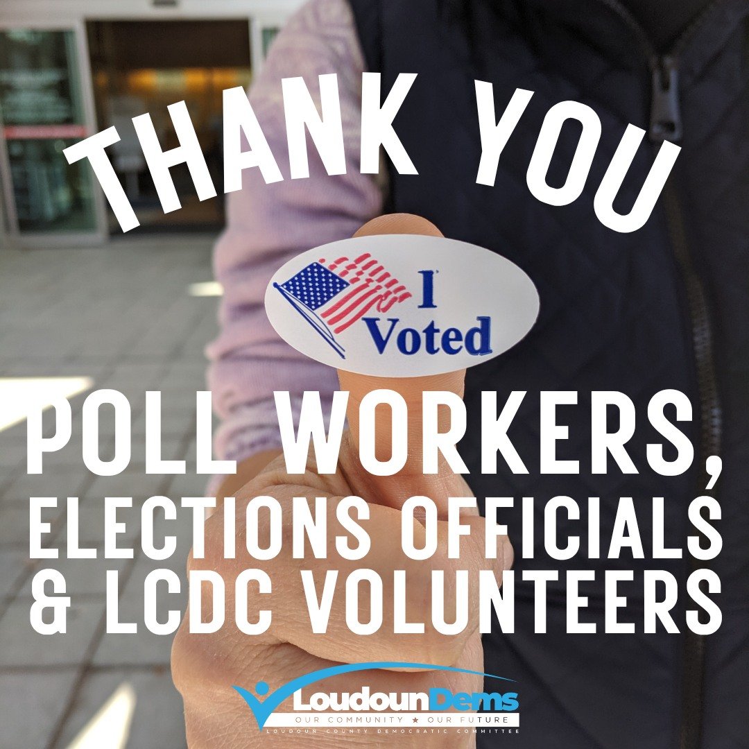 A huge 𝗧𝗛𝗔𝗡𝗞 𝗬𝗢𝗨 to the incredible team at Loudoun County Elections &amp; Voter Registration, and to every volunteer who helped make today possible!

From elections officers to LCDC poll greeters to LCDC voter protection teams, your dedicatio
