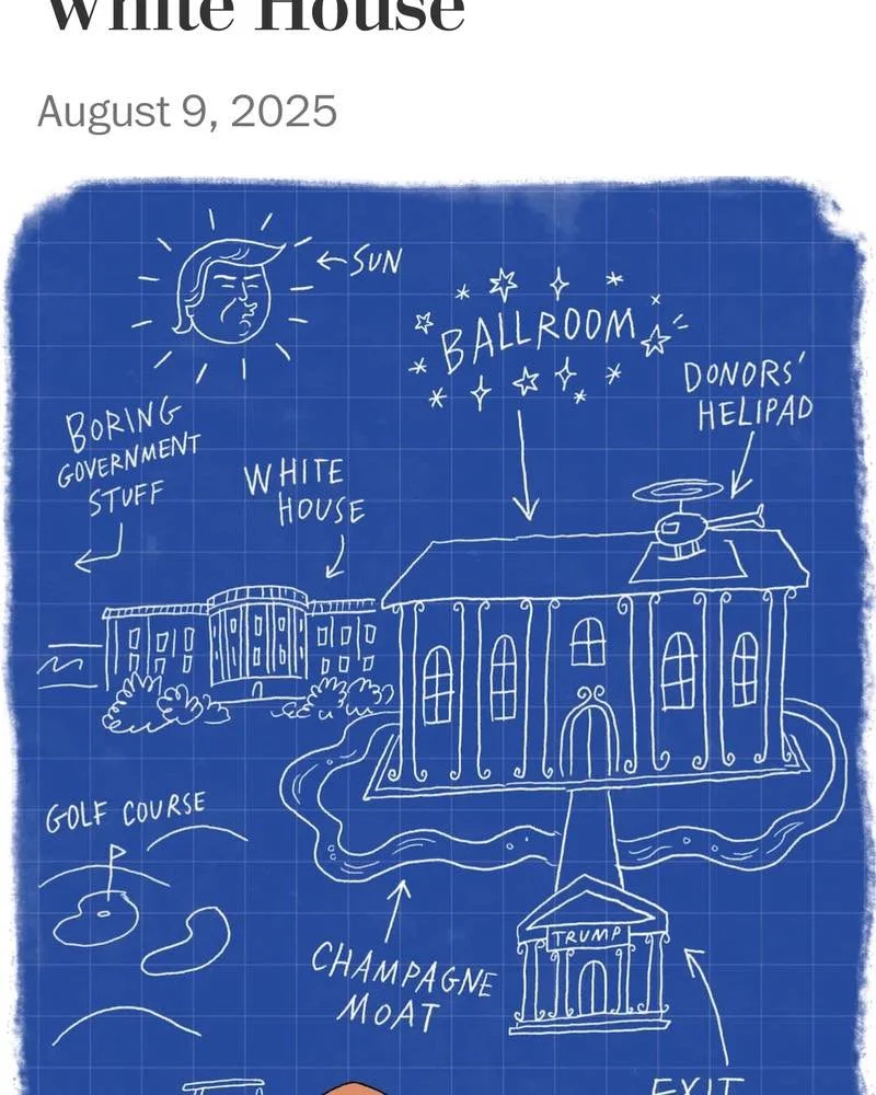 More than 1.5 times the size of a football field. That&rsquo;s how big Trump&rsquo;s planned gaudy ballroom at the White House would be. The cost? $200,000,000. 

Republicans say they want to get rid of government waste. What could be more wasteful t