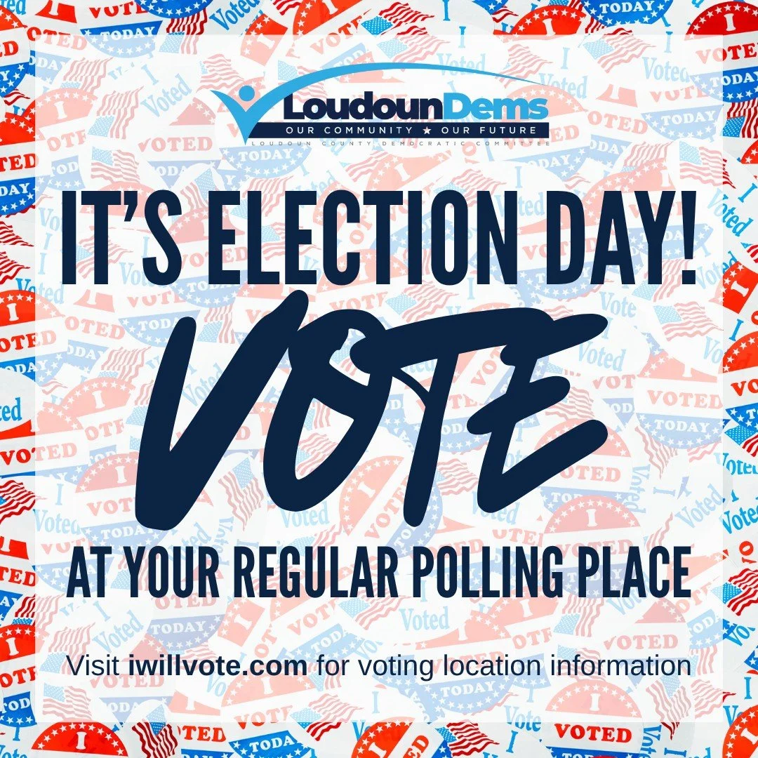 𝗘𝗹𝗲𝗰𝘁𝗶𝗼𝗻 𝗗𝗮𝘆 𝗶𝘀 𝗳𝗶𝗻𝗮𝗹𝗹𝘆 𝗵𝗲𝗿𝗲! Be sure you head to your regular polling place today by 7 p.m., grab a blue sample ballot, and 𝗩𝗢𝗧𝗘 𝗕𝗟𝗨𝗘 up and down the ballot! Visit iwillvote.com to look up your polling place. 𝗢𝗻 𝗘?