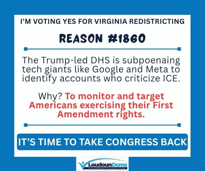 Redistrict now to preserve our democracy and rights tomorrow. We need a Congress which can stop Trump's agenda.

Vote April 21st. Early voting starts March 6th.

This amendment serves as a critical, one-time emergency measure&mdash;giving Virginians 