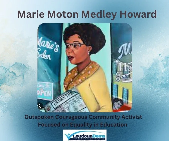 Today, in honor of Women's History Month, we honor Marie Moton Medley Howard. Born in Leesburg in 1900, Marie Moton Medley refused to accept the limitations of the segregated South. Trained as a cosmetologist, she opened Rose Marie&rsquo;s Beauty Sho