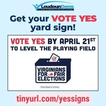 Stand Up for fairness and get your yard sign today! Free and fair elections are under threat. While we value our independent process, we can&rsquo;t stand by while partisan-controlled states across the country rig the map. This April 21, a YES vote g