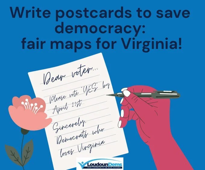 In a world of digital noise, a handwritten note is a powerful signal that fair maps matter. Send a postcard and help neighbors vote YES on redistricting this April 21st. By writing these postcards, you are the bridge connecting neighbors to the April