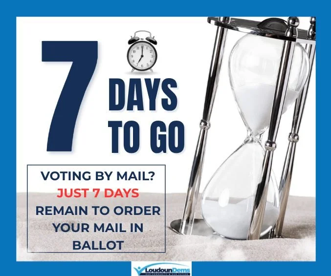 The clock is ticking on your chance to vote from home! There are only seven days left to request your mail-in ballot for the April 21st Special Election. If you want to bypass the lines and ensure your "Vote Yes" on redistricting is counted