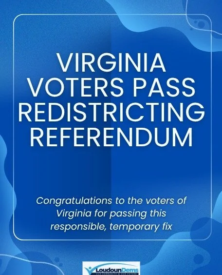 This election wasn&rsquo;t just a win. It was a reaffirmation of American democracy.

Virginia didn&rsquo;t seek this fight, but Virginia didn&rsquo;t back down. When others tried to tilt the playing field, Virginia responded with a temporary, accoun