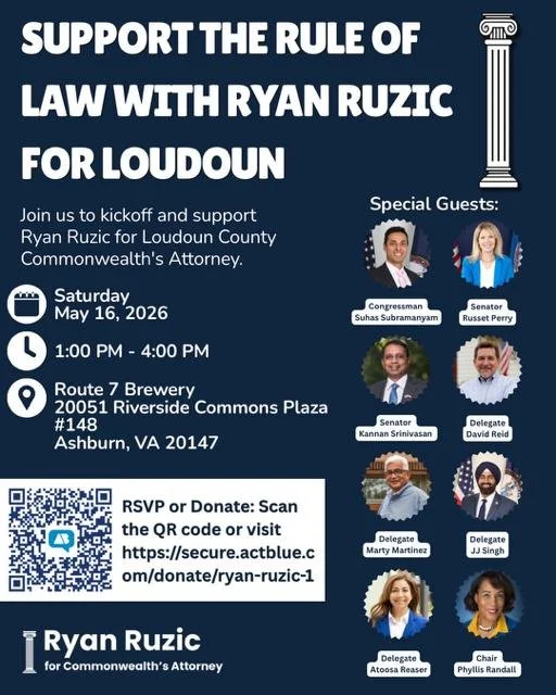 This Saturday help Ryan kick off his campaign for Commonwealth Attorney! Ryan is focused on a legal system where the law applies equally to all residents&mdash;no exceptions and no double standards. 

RSVP here: https://secure.actblue.com/donate/ryan