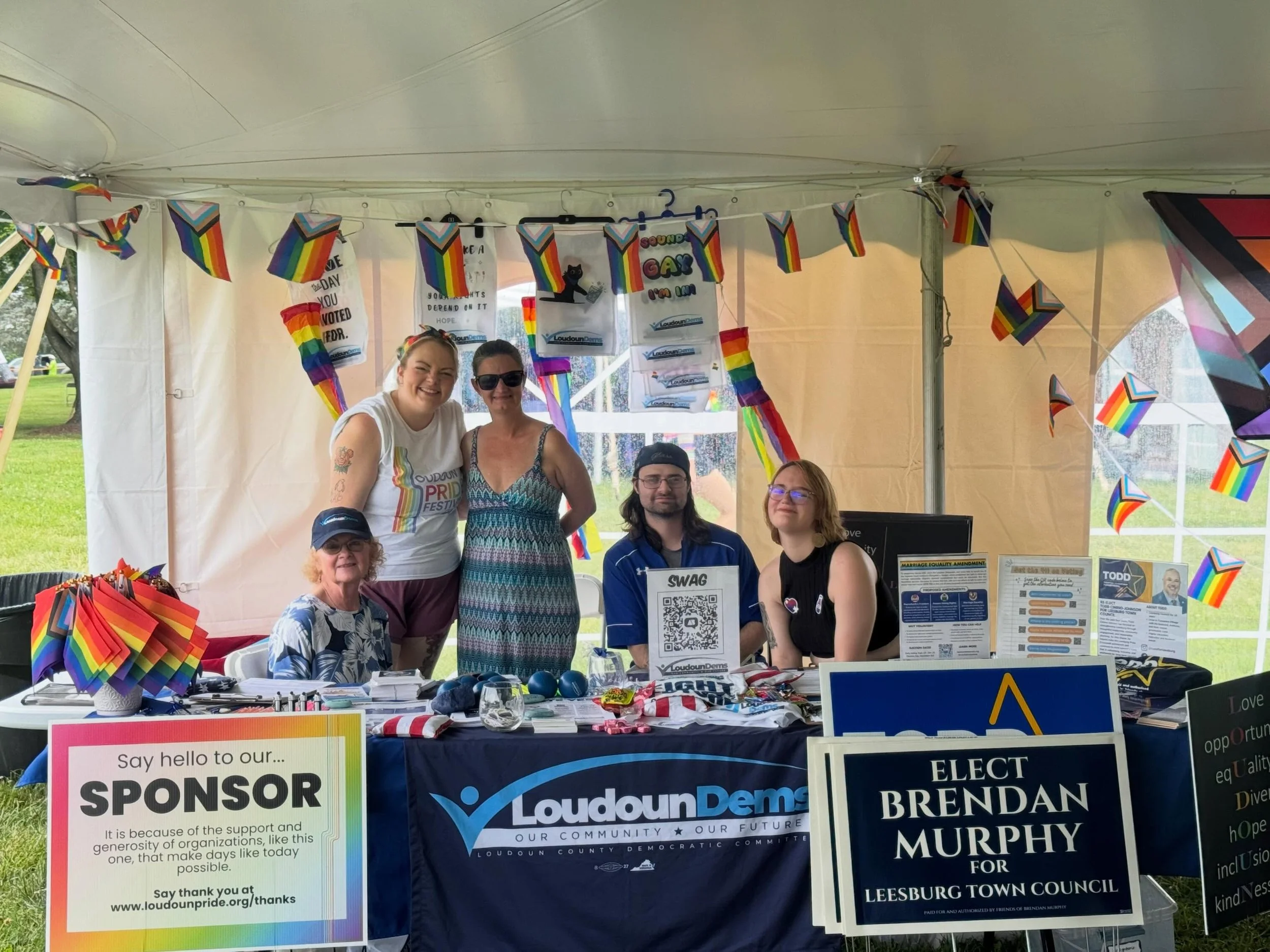 🏳️&zwj;🌈 Come visit the Loudoun County Democratic Committee at Loudoun Pride today!

We&rsquo;ll be at Ida Lee Park from 12:00 PM&ndash;6:00 PM. Stop by to say hello, pick up some swag, learn about local Democratic candidates and organizations, and