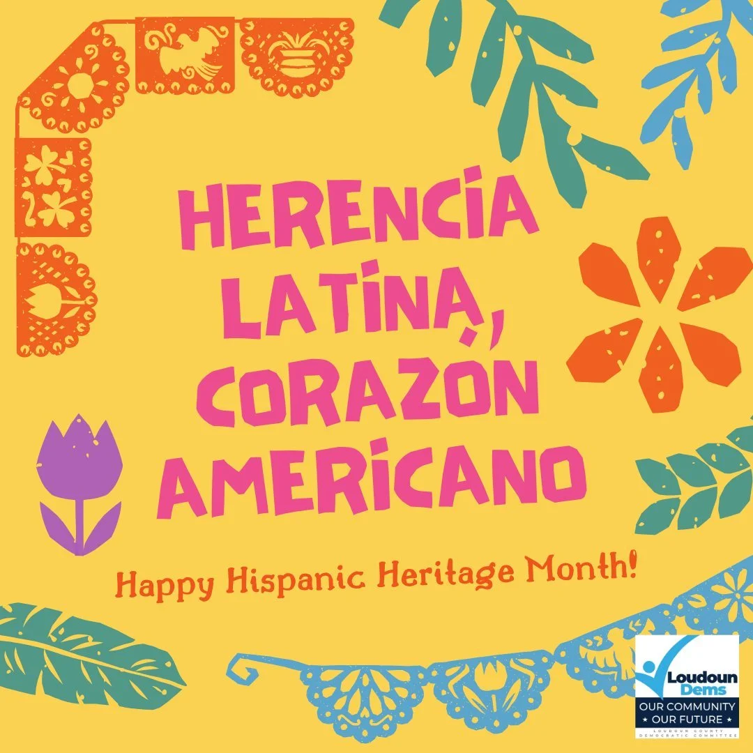 Herencia Latina, coraz&oacute;n Americano. ❤️💙

From September 15 to October 15, we celebrate the rich cultures, histories, traditions, and contributions of Hispanic and Latino communities in Loudoun County and across our country.

Our community is 
