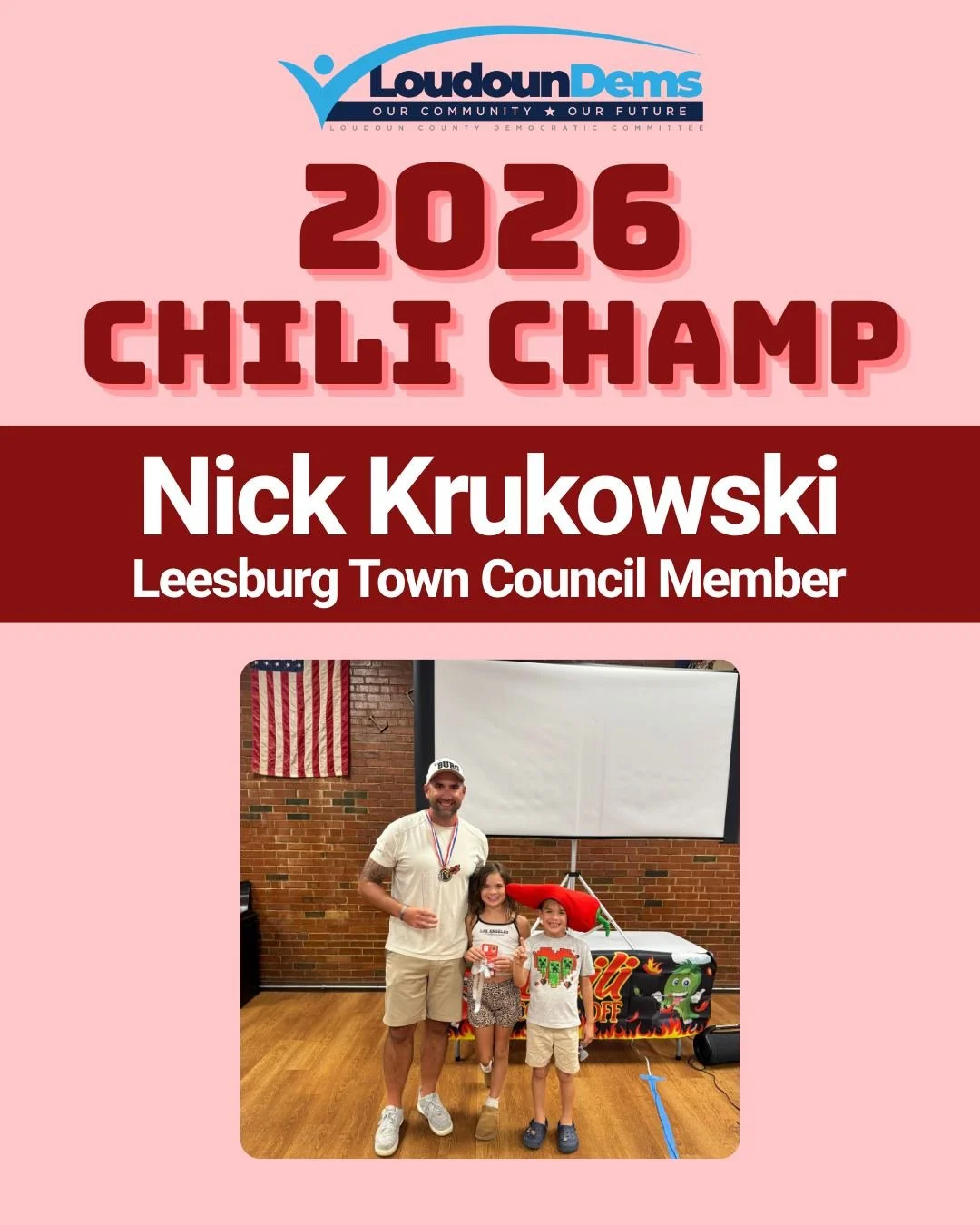 Congrats to @nicholas4leesburg for his back-to-back win in our Chili Cook-Off yesterday! Thanks again to all our great elected officials for participating in this spirited, friendly competition that's becoming a wonderful annual LCDC tradition.