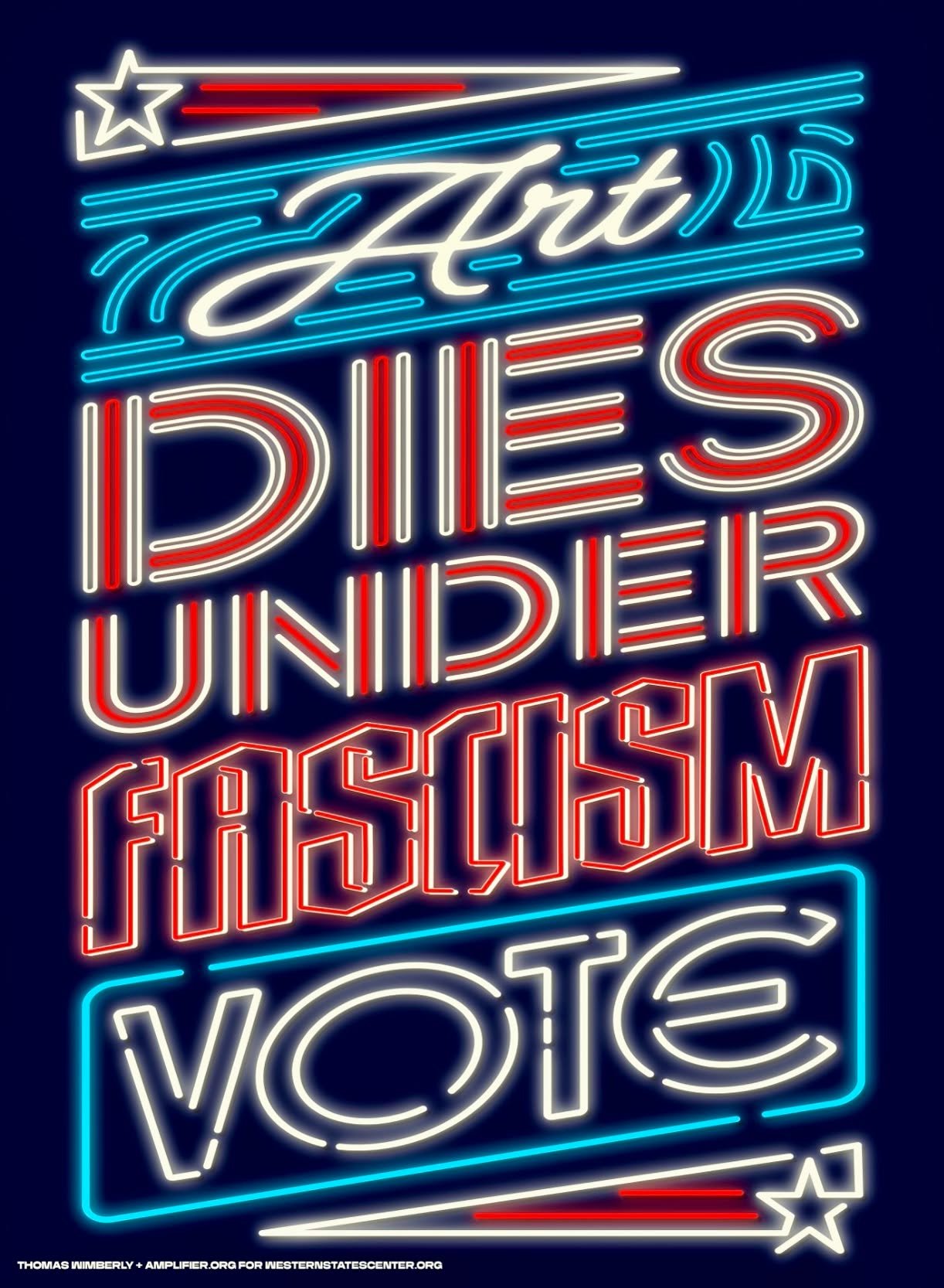 Fascists have always feared artists because imagination is dangerous to anyone who demands obedience. They can try to ban books, silence voices, &amp; threaten creators, but they can&rsquo;t make us surrender our freedom. Vote like every voice matter