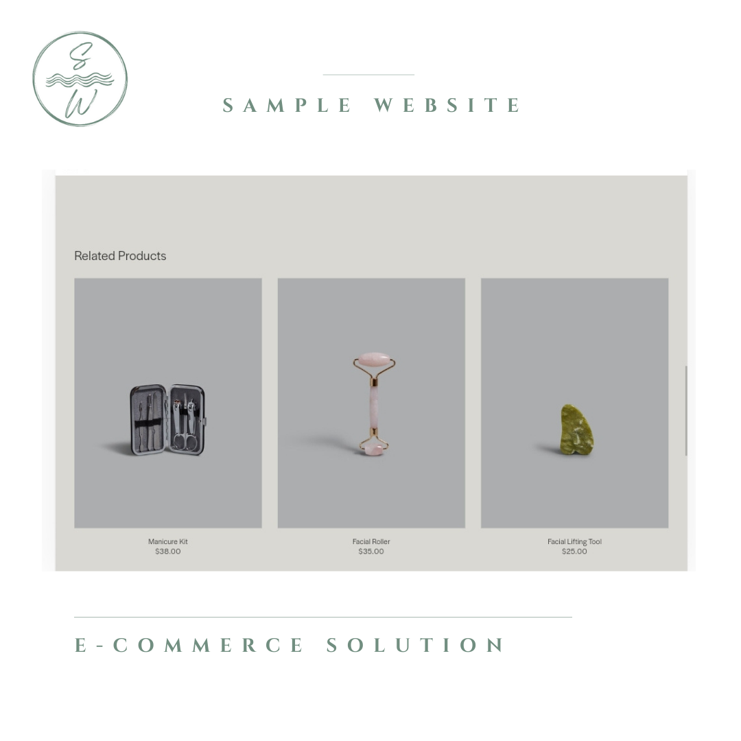 E-commerce website solution by Shuswap Websites Related Products Page Sample