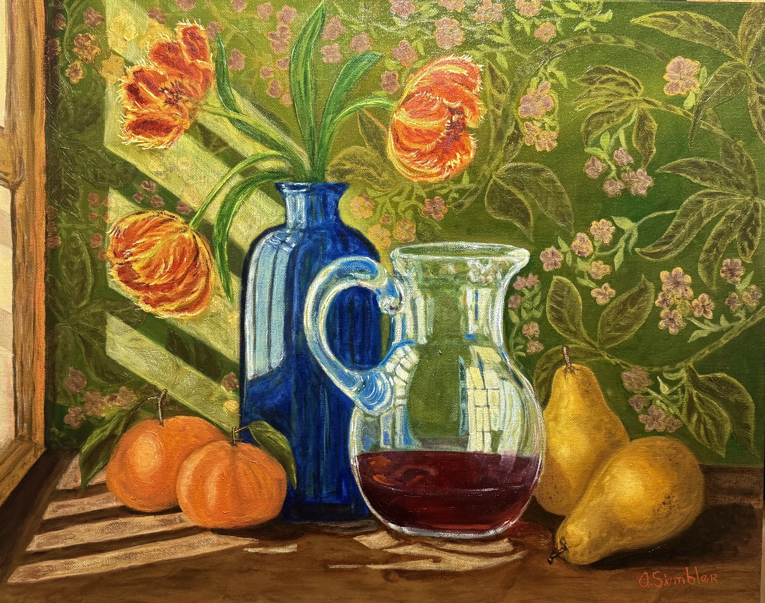 Light, Fruit and Glass - 2026 - Oil on Canvas - 16"x20"