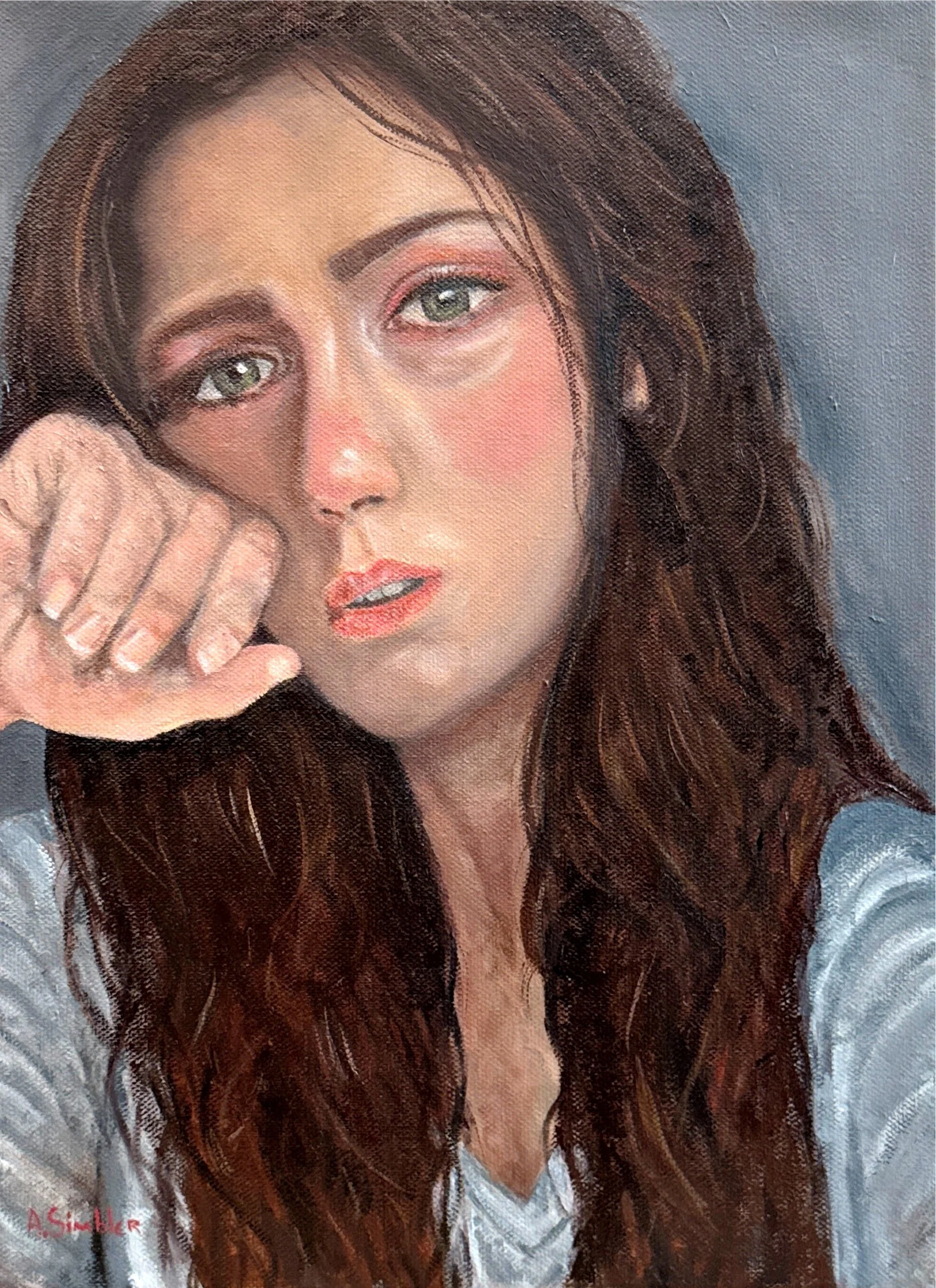 Sad Lady - 2026 - Oil on Canvas - 11"x14"