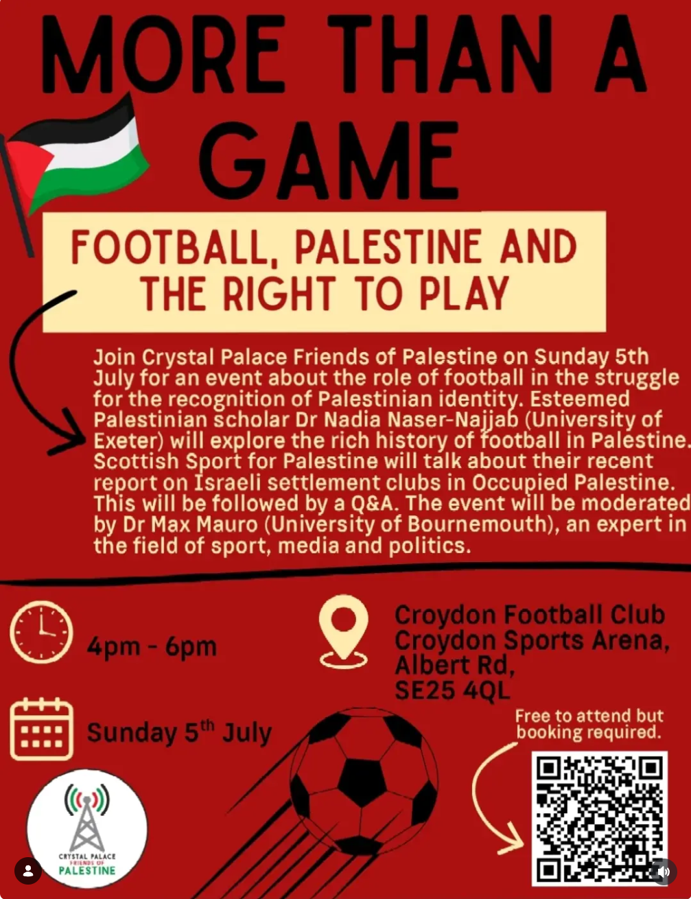 More than a game - Football, Palestine and the right to play