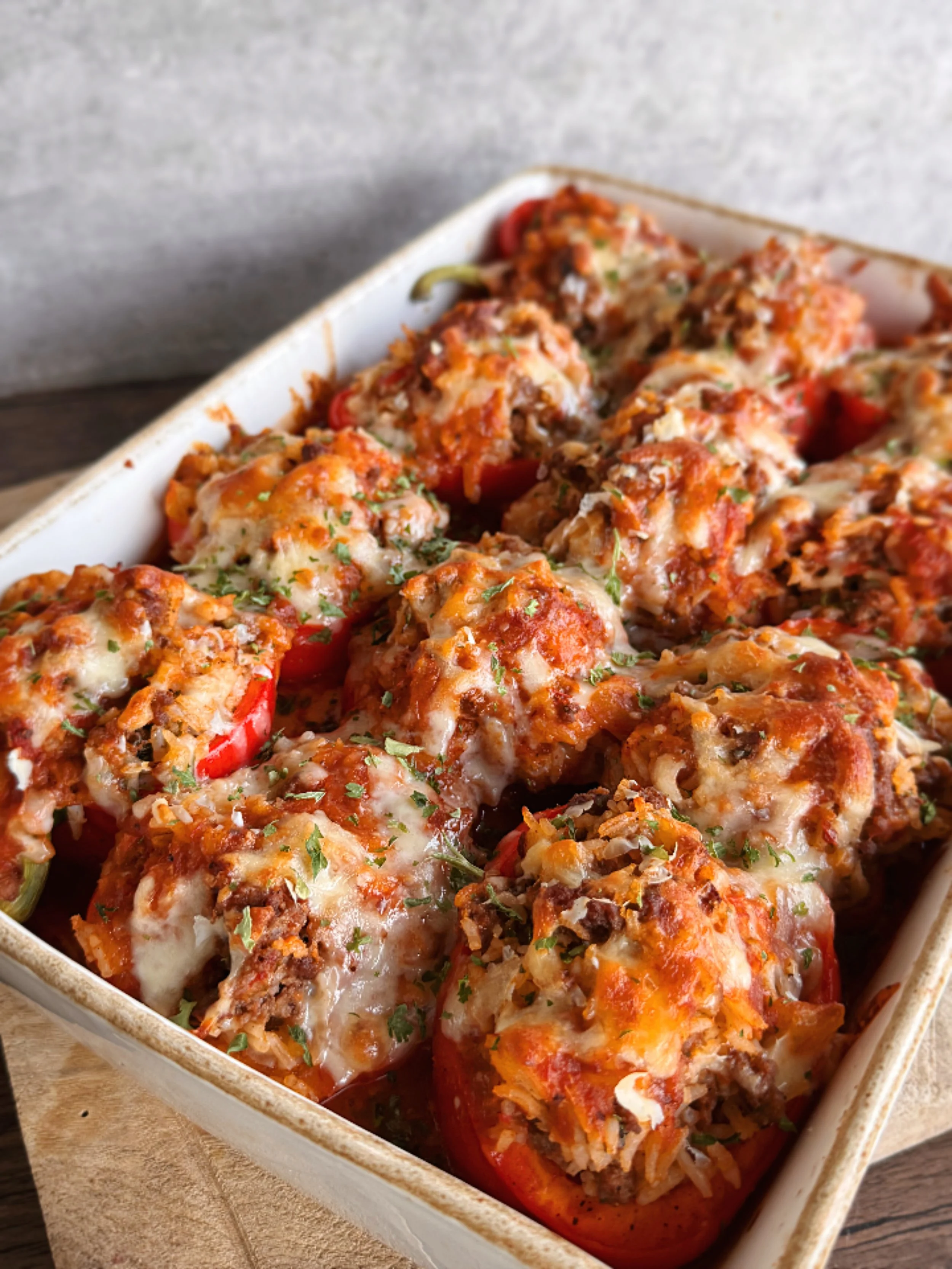 TUSCAN-STYLE STUFFED PEPPERS