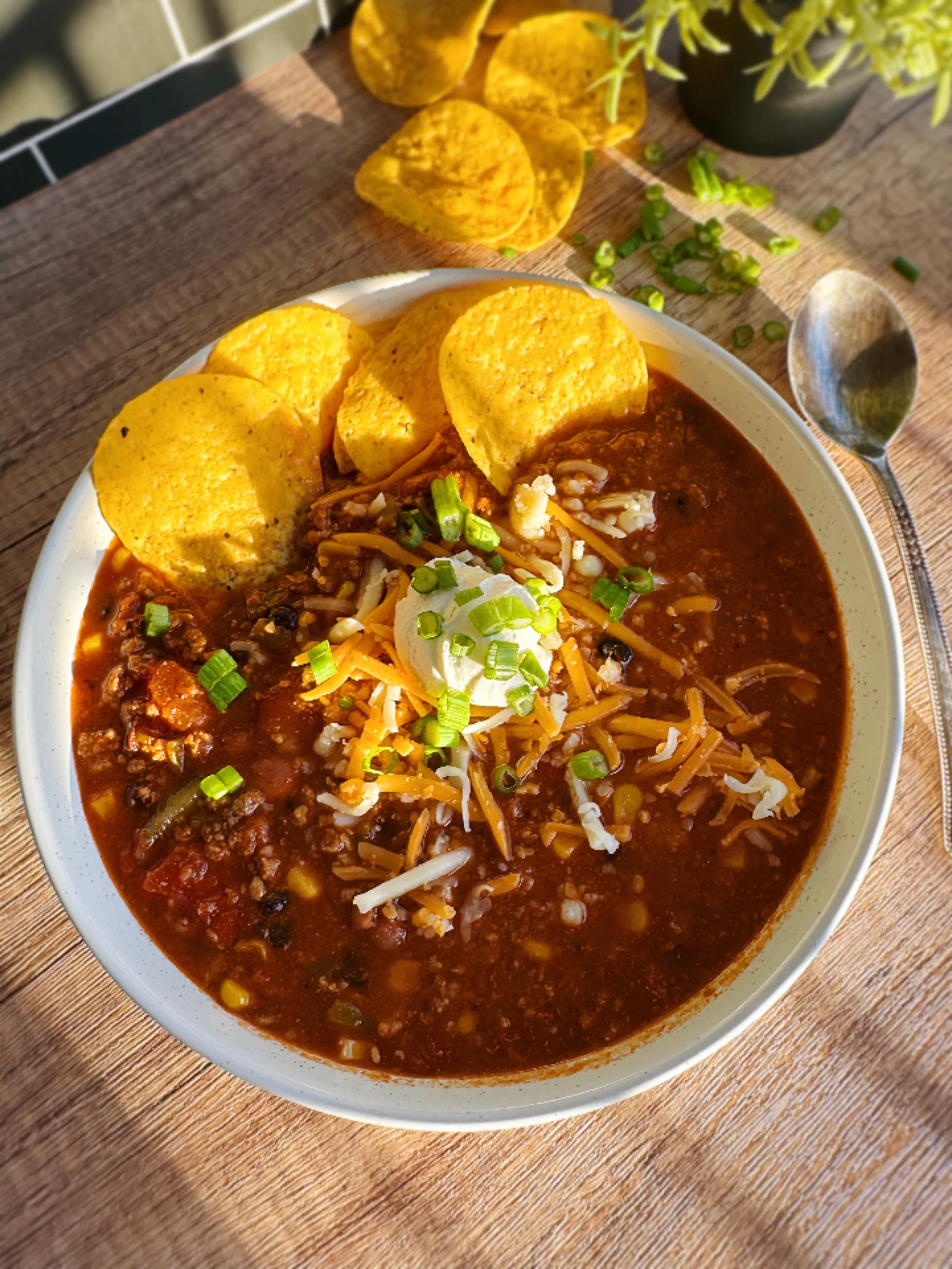 ONE-POT LOADED TACO SOUP