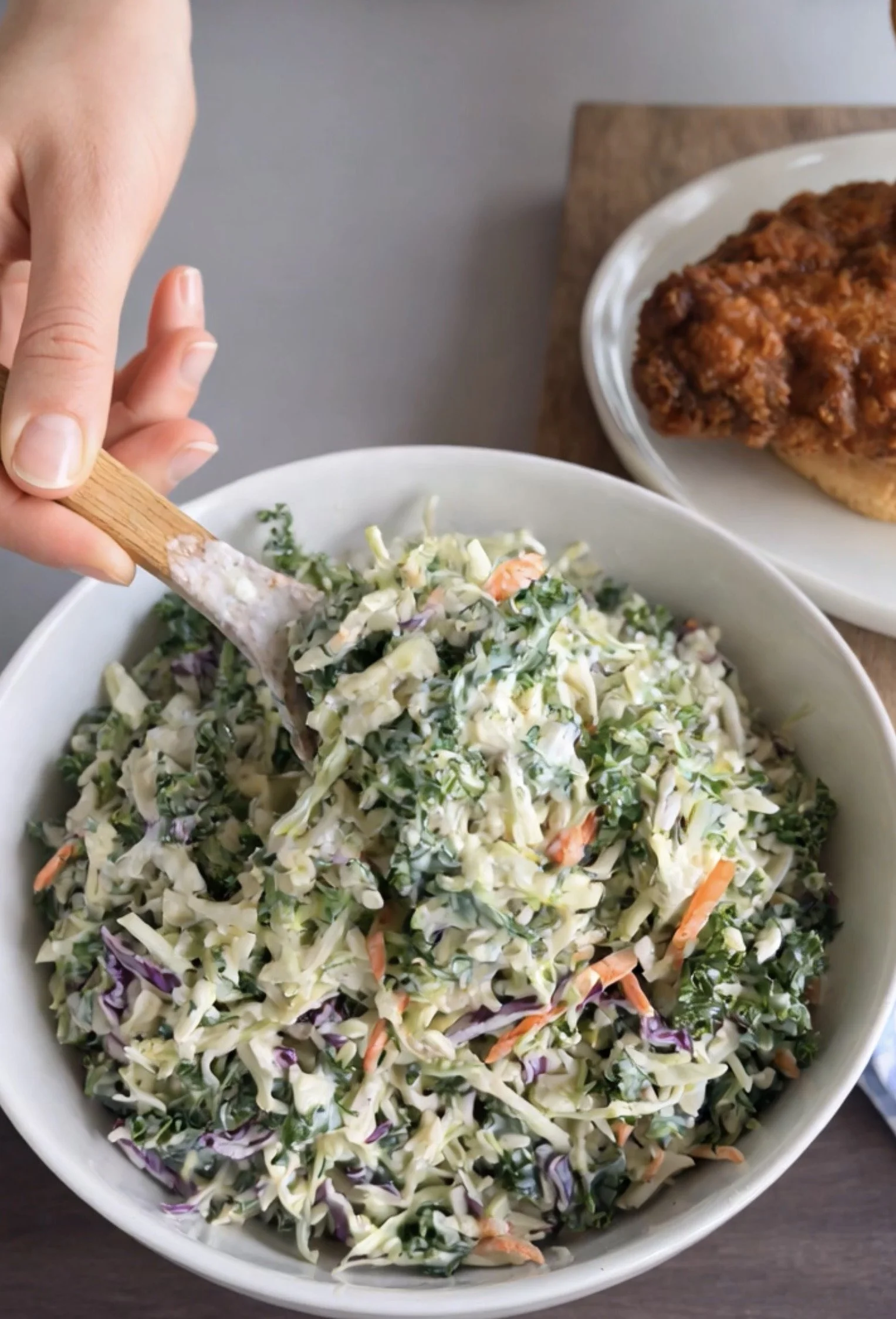 QUICK EASY KALE COLESLAW