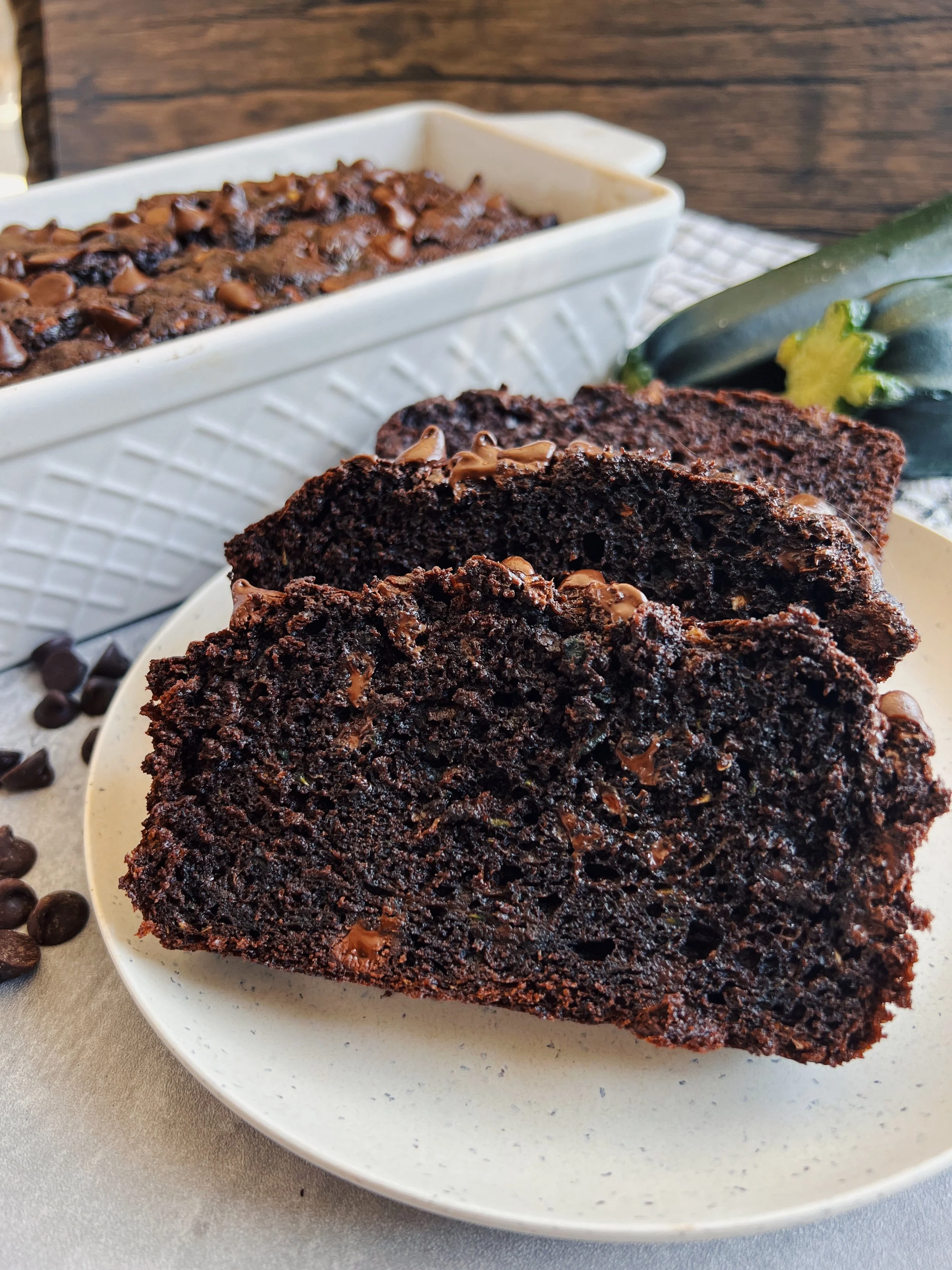DOUBLE CHOCOLATE ZUCCHINI BREAD LOAF RECIPE