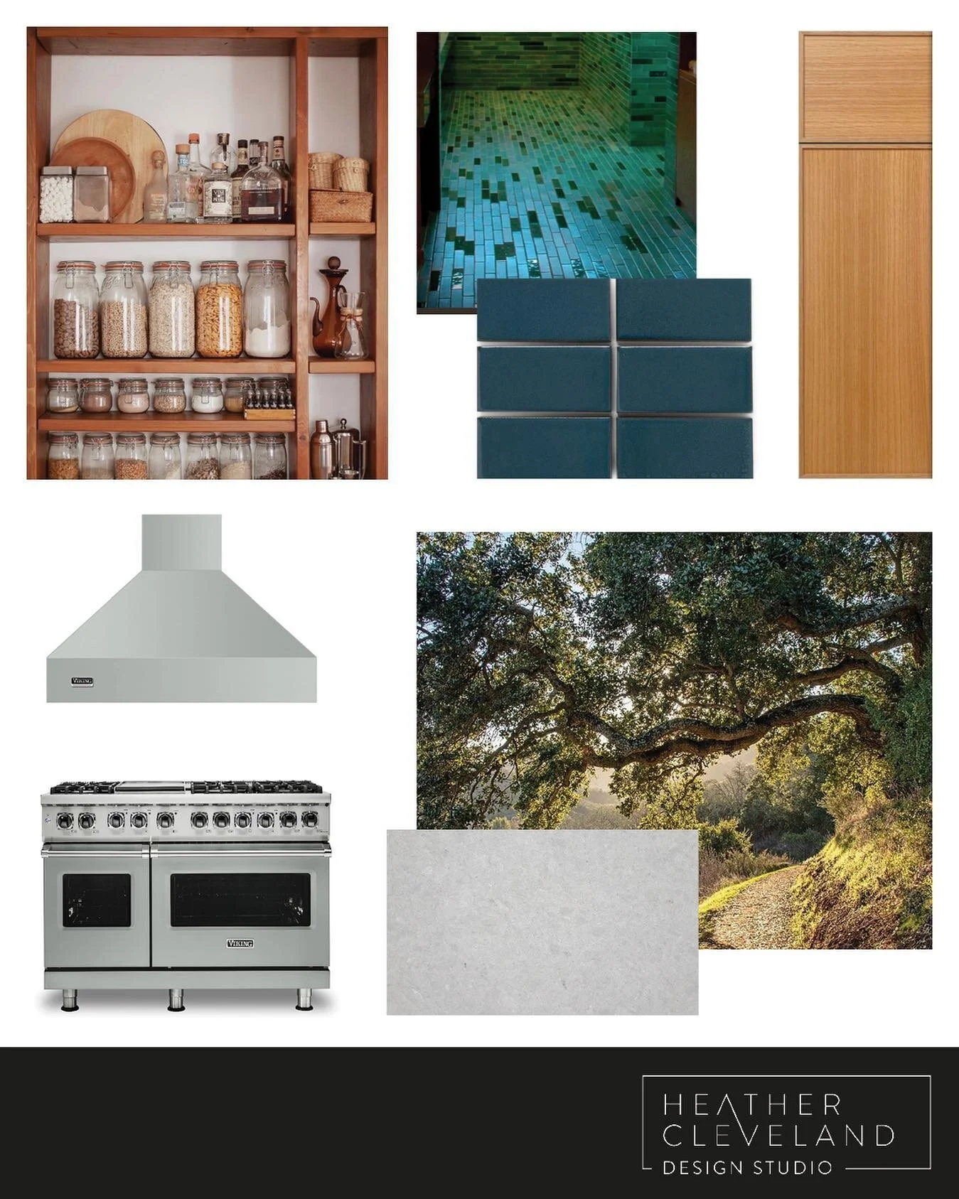 Concept board for a little Berkeley kitchen that&rsquo;s going to be a stunner.