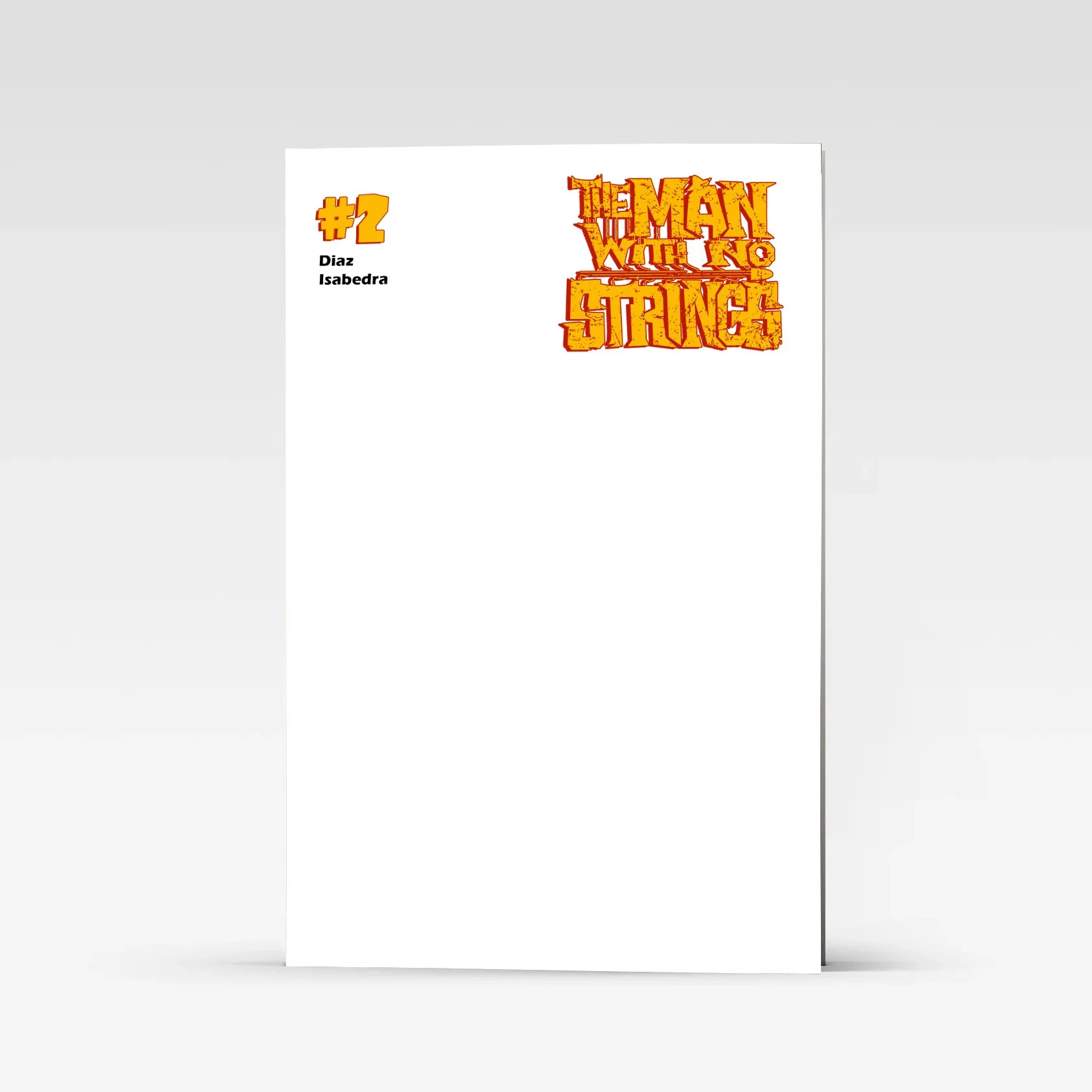 No Strings issue #2 Blank Sketch cover