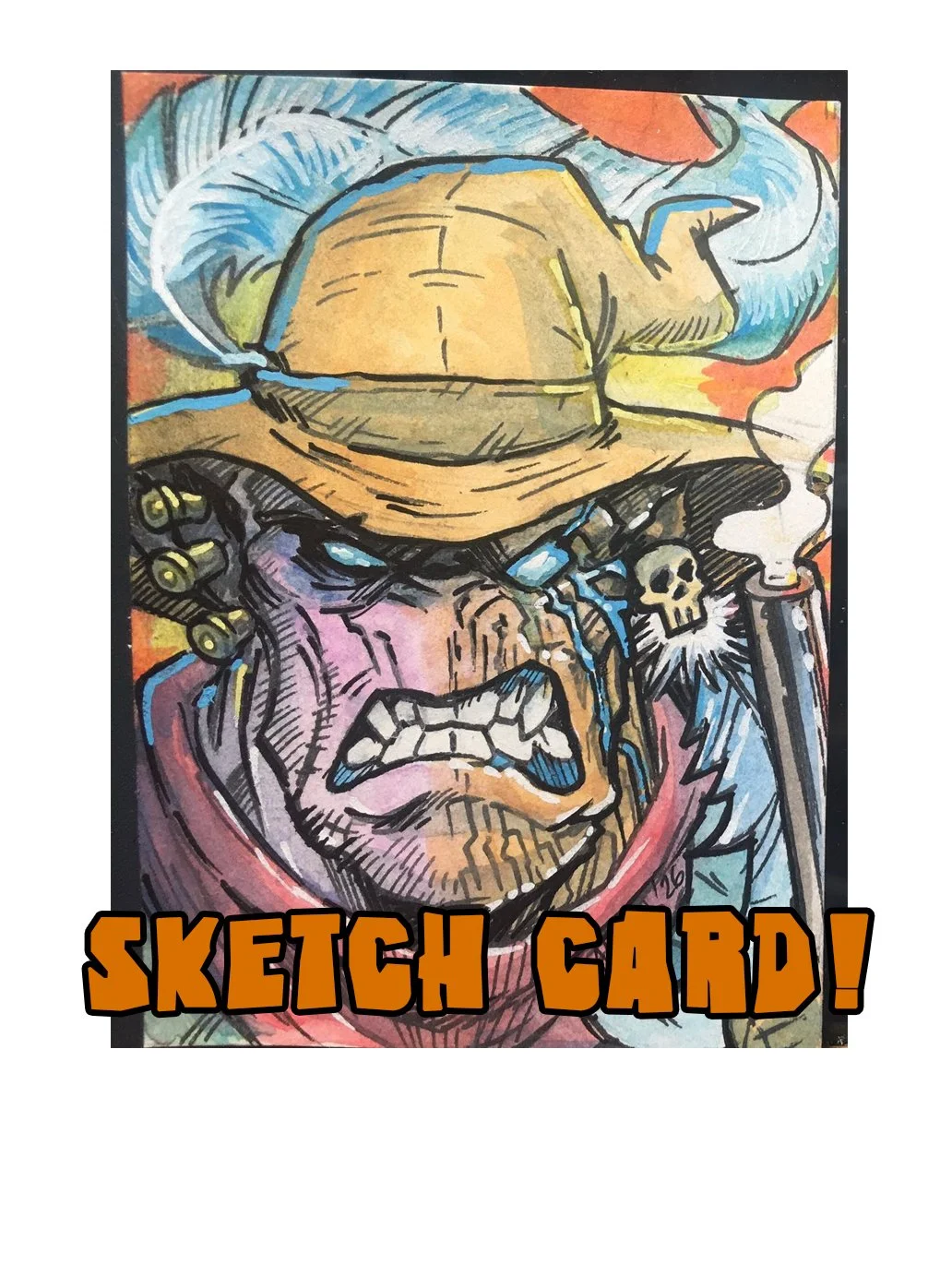 Crim with no strings Sketch card!