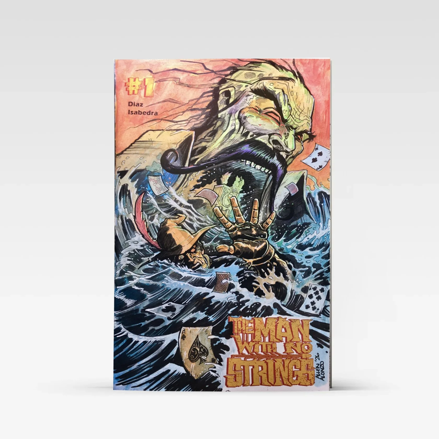 Allen Alonzo Sketch Cover of The Man With No Strings #1