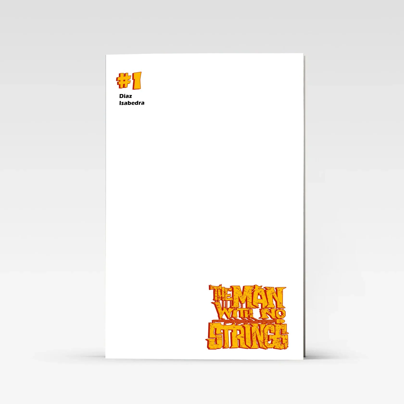 No Strings issue #1 Blank Sketch cover